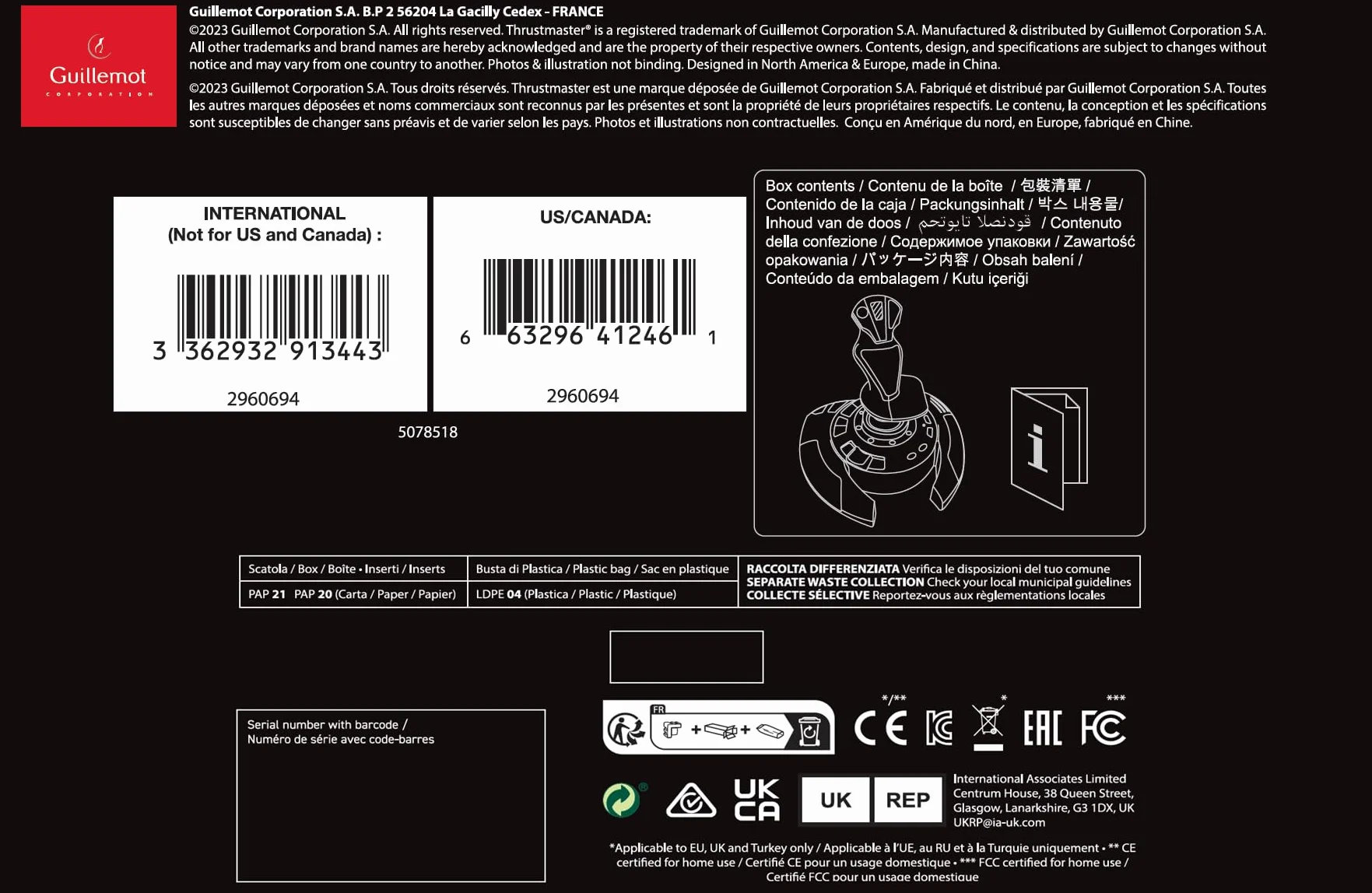 Thrustmaster T.Flight Stick X — joystick z obsługą steru kierunku, programowalnymi przyciskami i osiami, obrotowym uchwytem, wbudowaną przepustnicą oraz spustem z funkcją ognia, zgodny z PC/USB