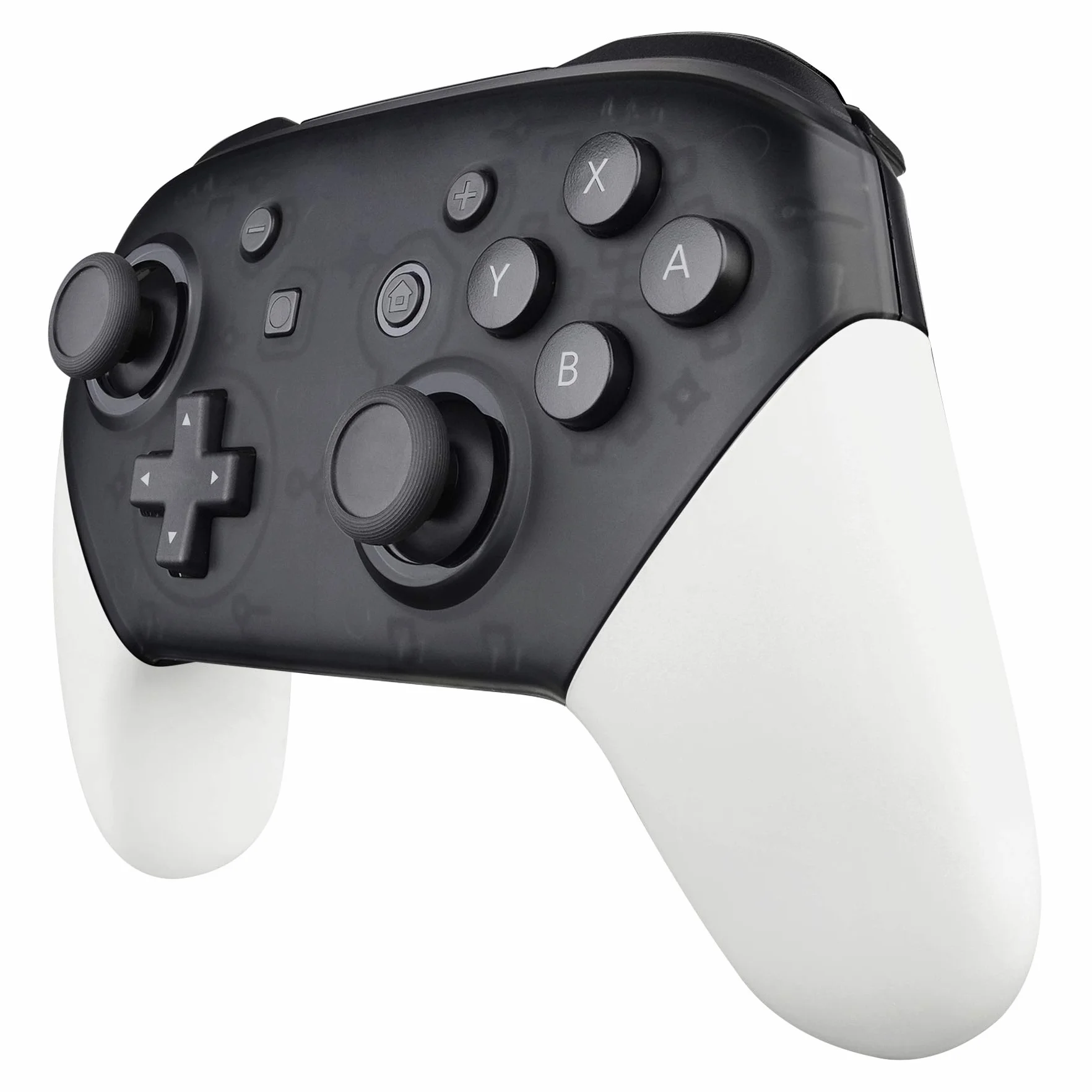 eXtremeRate Bialy Wymiana Handle Grips dla Nintendo Switch Pro Controller,Soft Touch DIY Hand Grip Shell dla Nintendo Switch Pro Controller - Controller Nie Jest Wliczony W Cenę