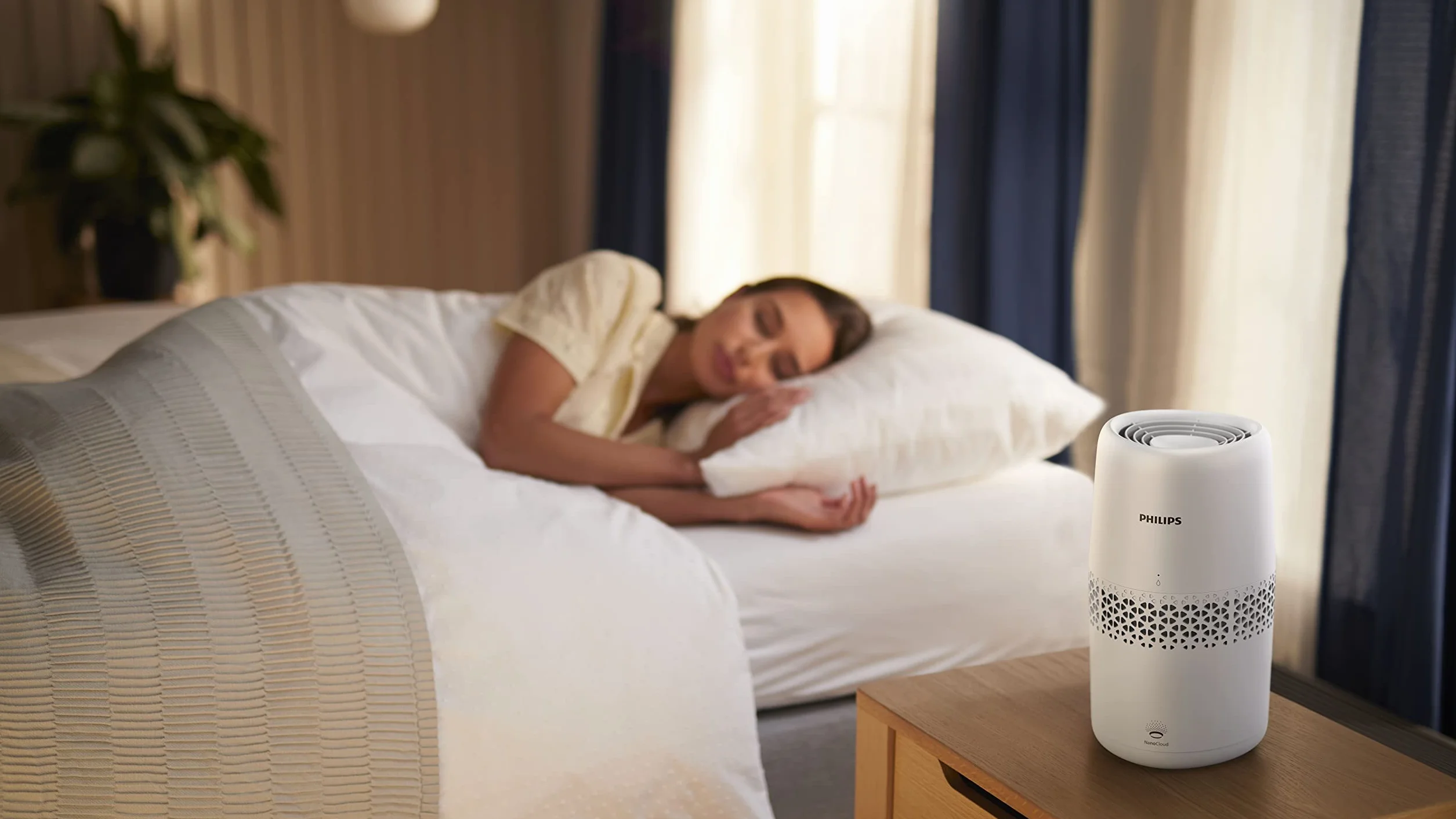 Philips Nawilżacz Ewaporacyjny Serii 2000 2L 190ml/h 31m² 32dB Biały HU2510/10