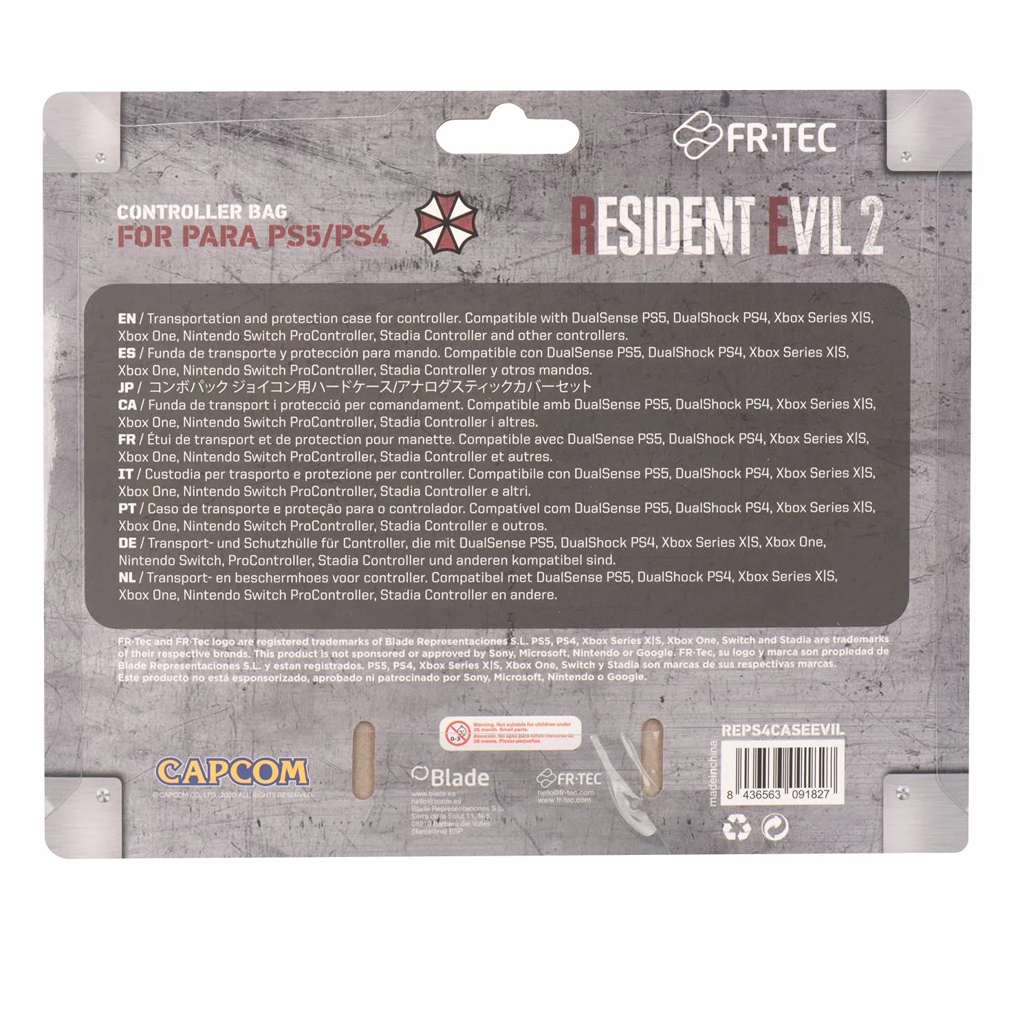 FRTEC Resident Evil PS4/PS5 Obudowa kontrolera Evil