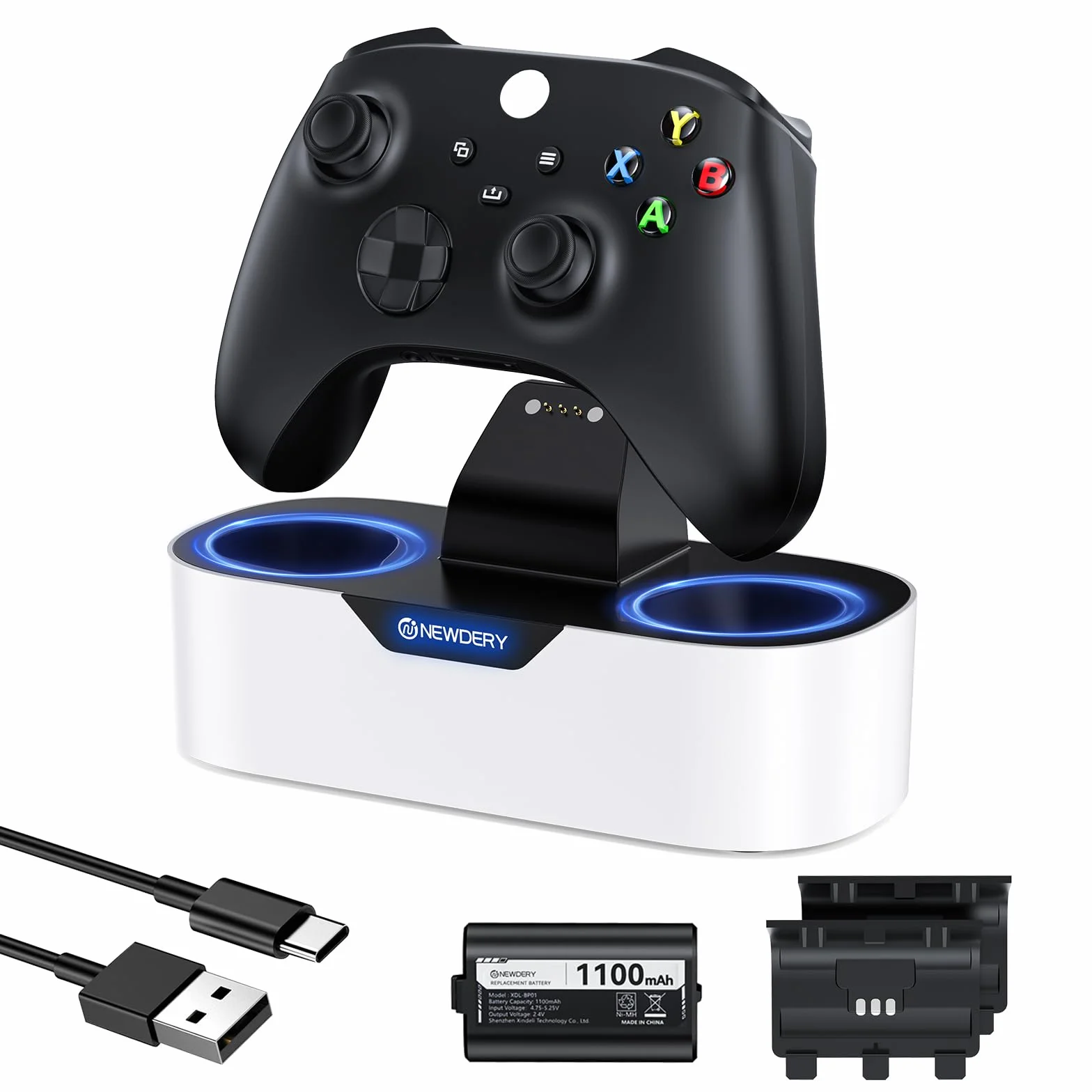 NEWDERY Solo Charger Station do kontrolerów bezprzewodowych Xbox One/Series X|S