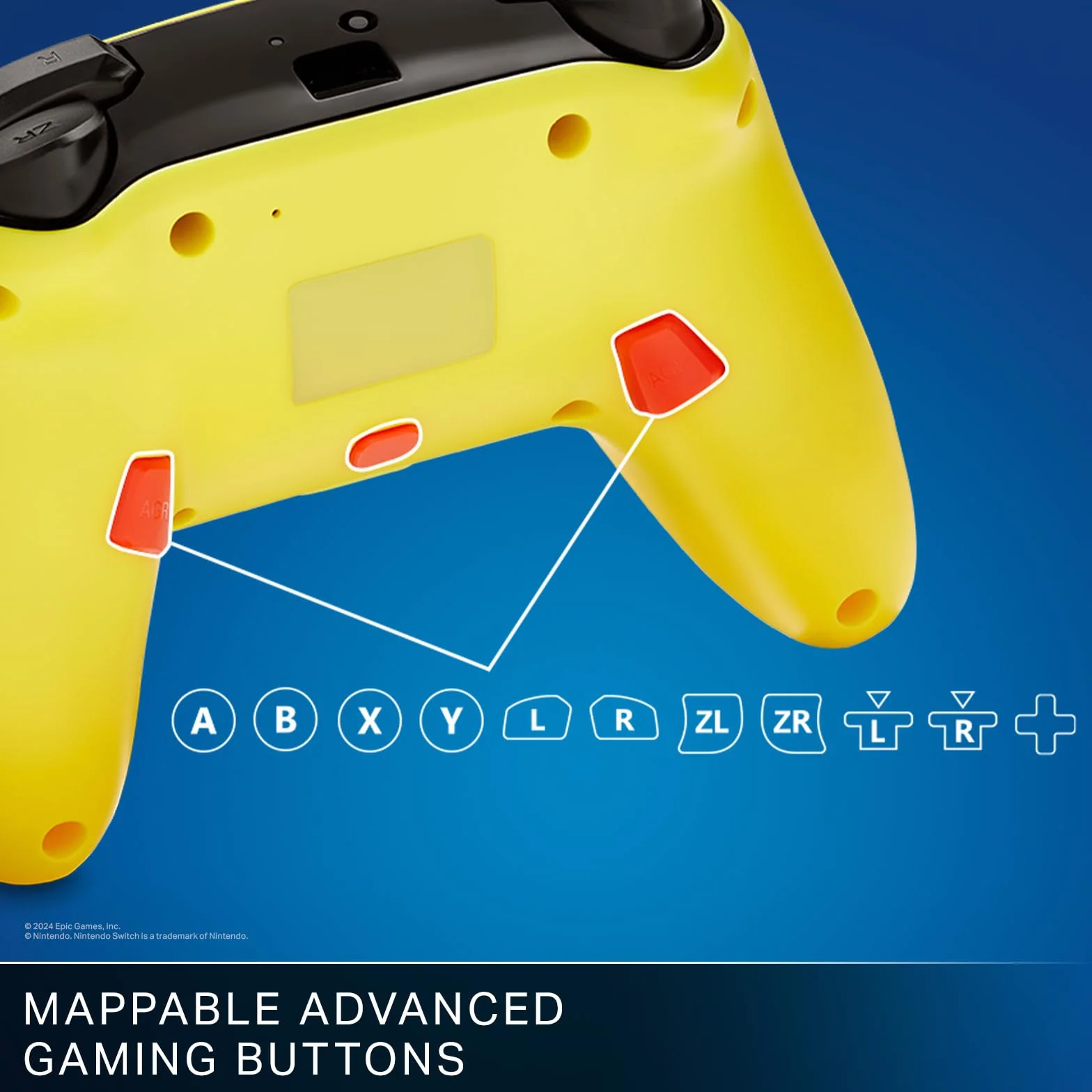 Ulepszony kontroler bezprzewodowy PowerA do konsoli Nintendo Switch - Peely, Nintendo Switch model OLED, Nintendo Switch Lite, gamepad, kontroler do gier, kontroler Bluetooth