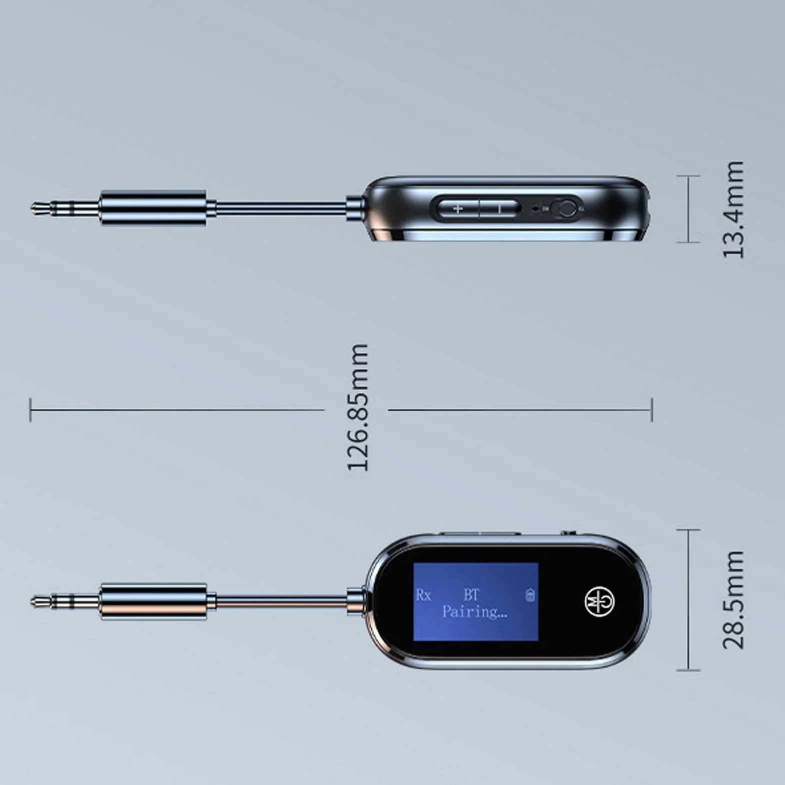 PUSOKEI Bluetooth 5.3 Odbiornik Nadajnika do Telewizji do Słuchawek Bezprzewodowych, Bezprzewodowy Adapter Odbiornika Audio 2 w 1 do Słuchawek PC TV