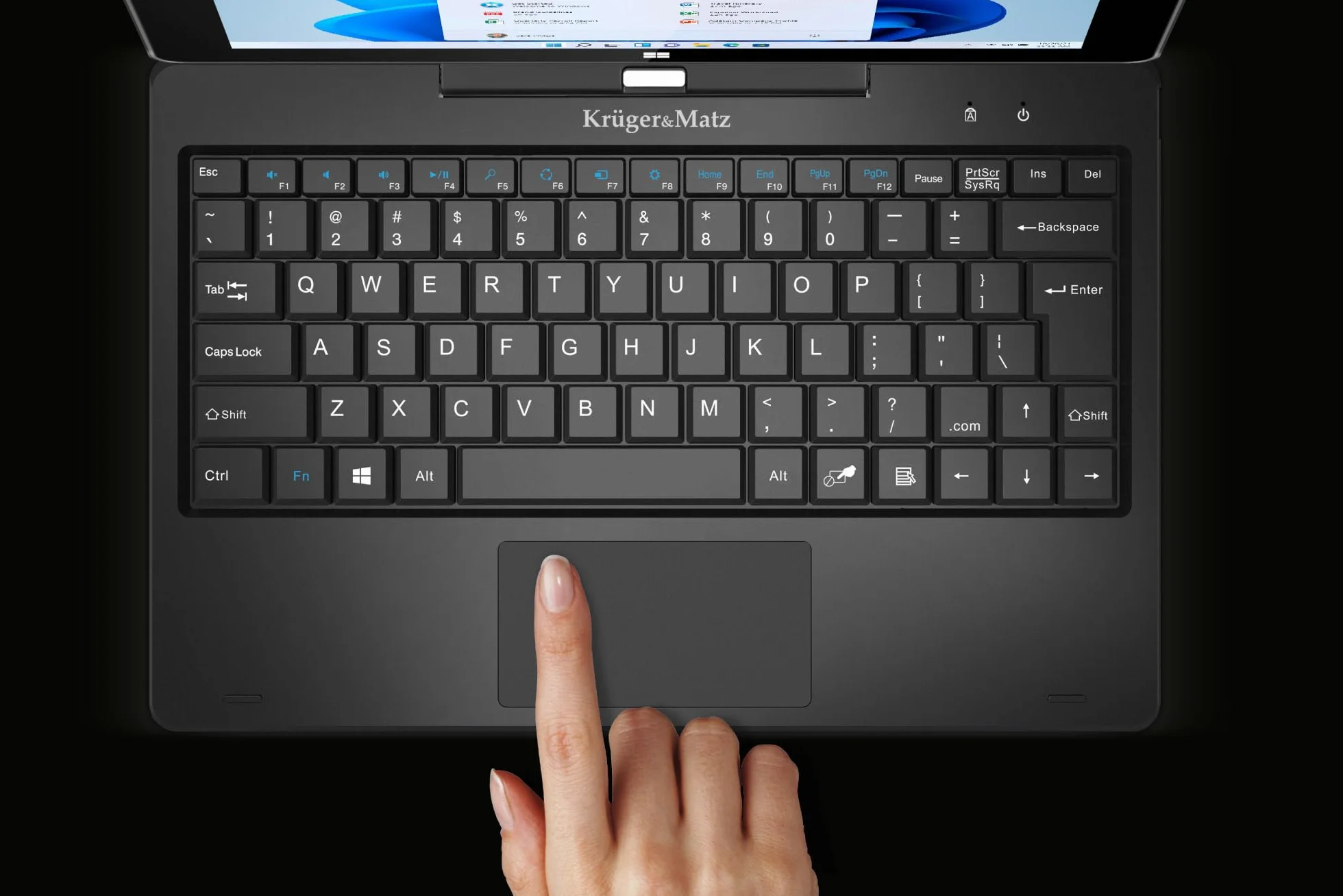 Krüger&Matz Tablet 2in1 EDGE 1089 Przekątna 10,1" USB3.0 HDMI 8/256 GB Windows 11 Pro KM1089S.1