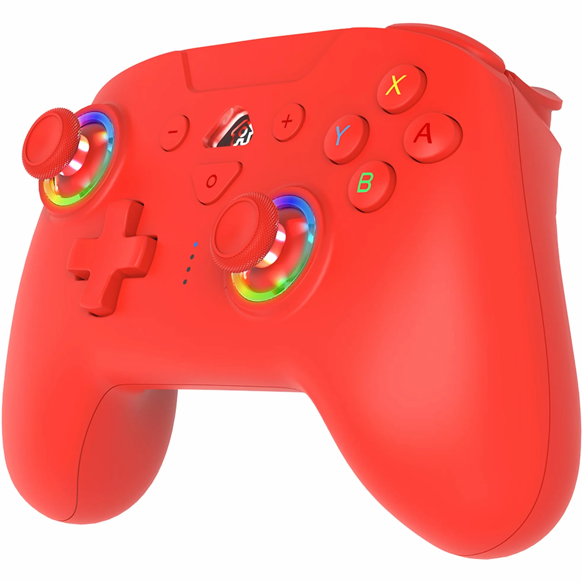 Subsonic Bezprzewodowy kontroler do Switch i Switch Oled – bezprzewodowy kontroler Bluetooth z diodami LED, wibracjami i 6-osiowym żyroskopem - czerwony