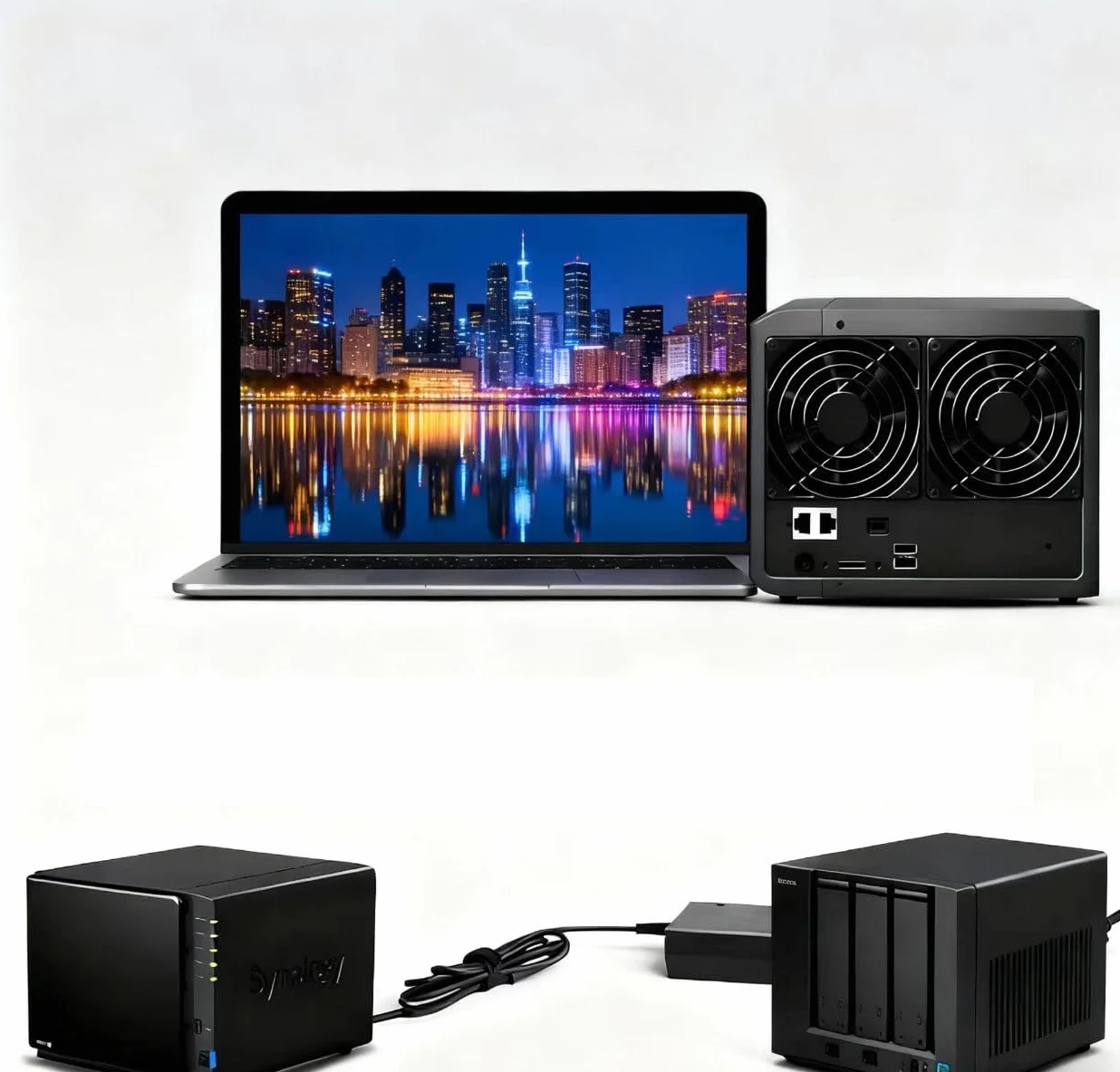 12V10A 4-Pin AC/DC Adapter do Synology NAS DiskStation DS1520+ Ładowarka DS1522+ DS916+ DS918+ DS920+ DS923+ DS723+ DS420+ DS423+ DS620slim DS720+ DS418 DS718+ DS1019+ NAS Serwer Kabel zasilający