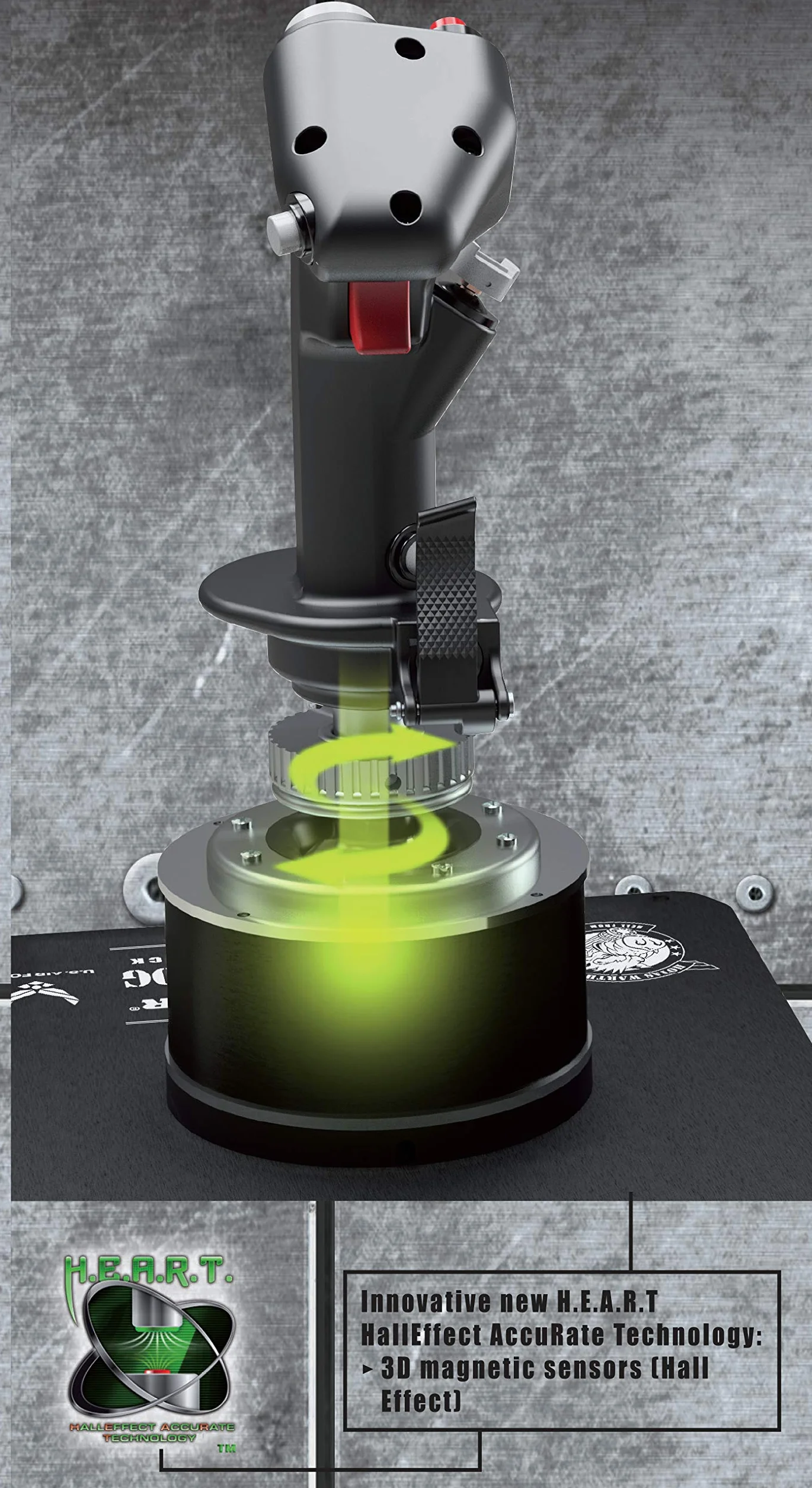 Thrustmaster Hotas Warthog Flightstick Joystick H.E.A.R.T HallEffect AccuRate do PC
