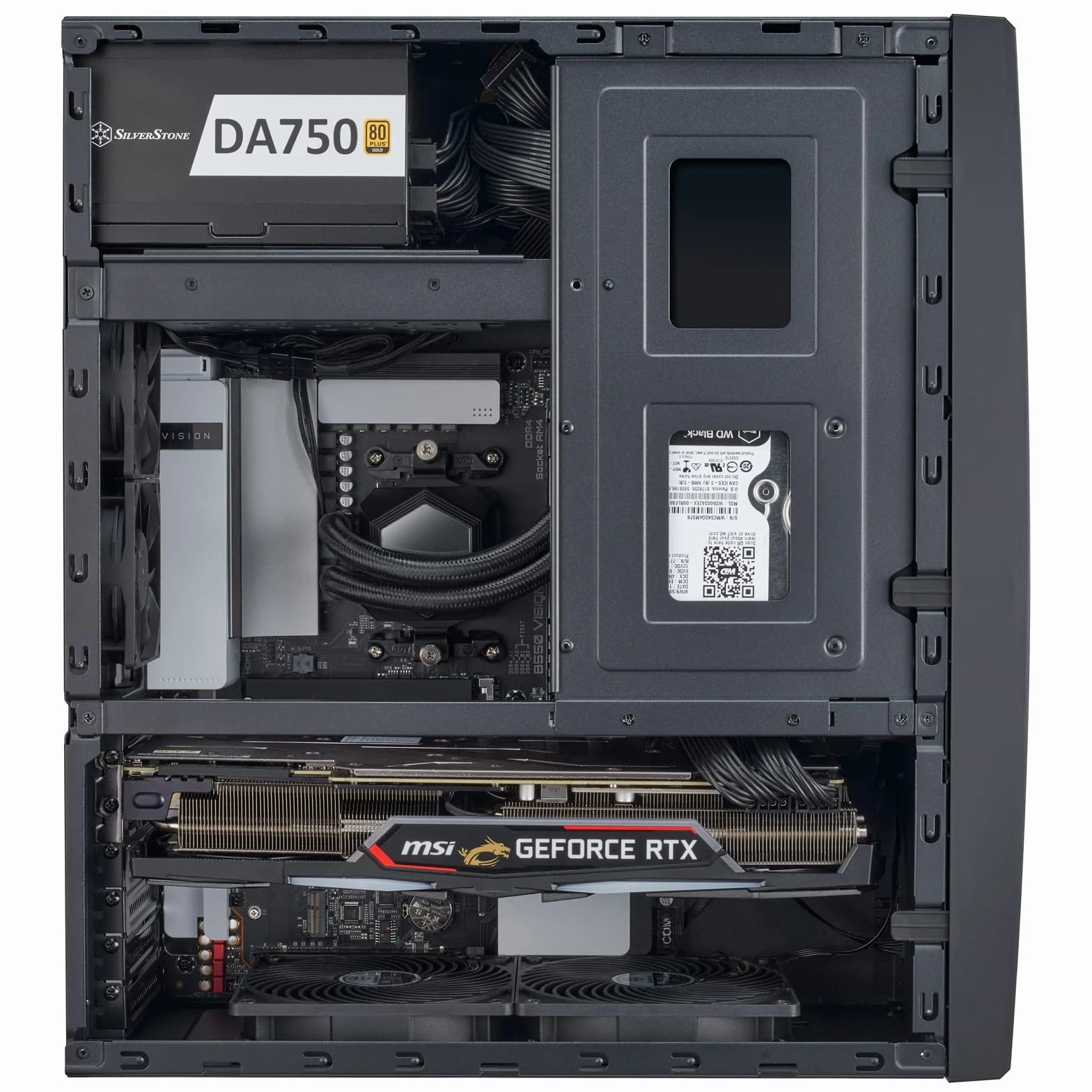 SilverStone Technology SST-GD11B - Grandia - Obudowa PC Grandia HTPC ATX o ulepszonej wydajności chłodzenia, czarna