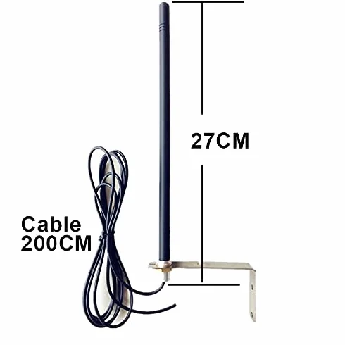 Antena ZewnęTrzna 433,92 MHz z Anteną RG174 Do Bramy GarażOwej z Pilotem Zdalnego Sterowania Anteną WzmacniająCą Sygnał