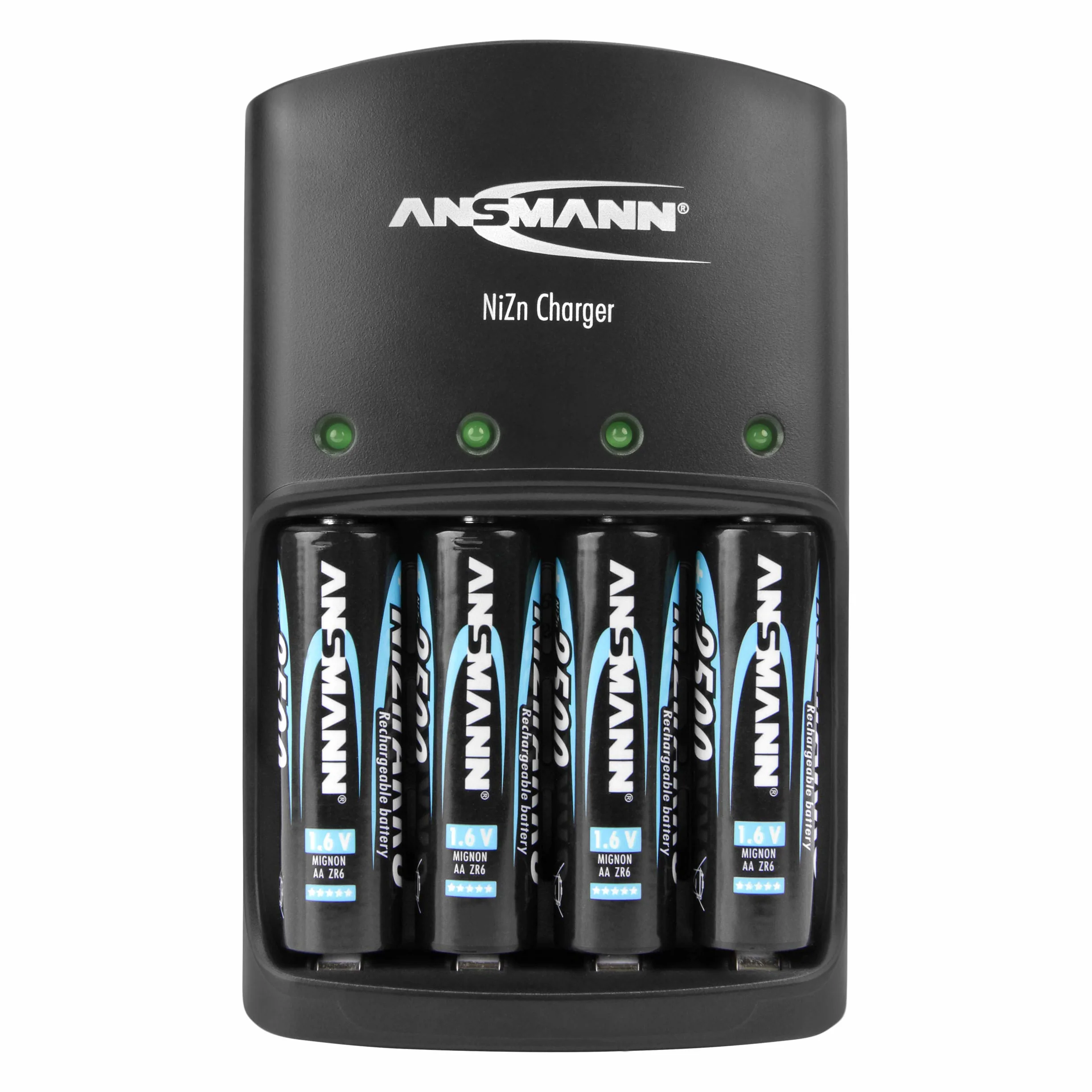 ANSMANN NiZn Charger Caricabatteria - Caricatore Per NiZn Batterie - Pile Nichel-Zinco 1,6V AAA - AA - Mignon - Micro