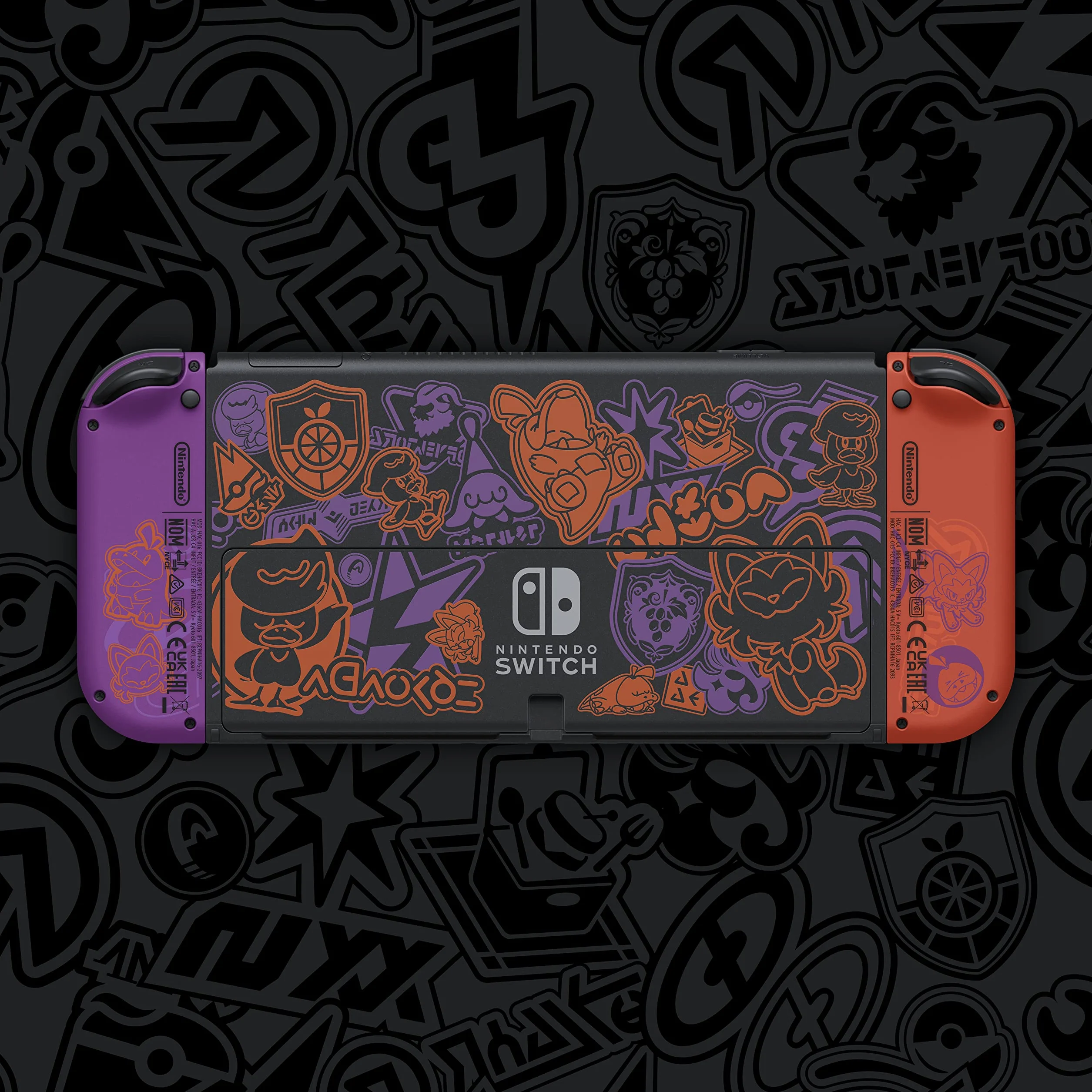 Nintendo Switch OLED Pokemon Scarlet & Violet Konsola Wielokolorowy 9.8 x 20.8 x 25.7 cm