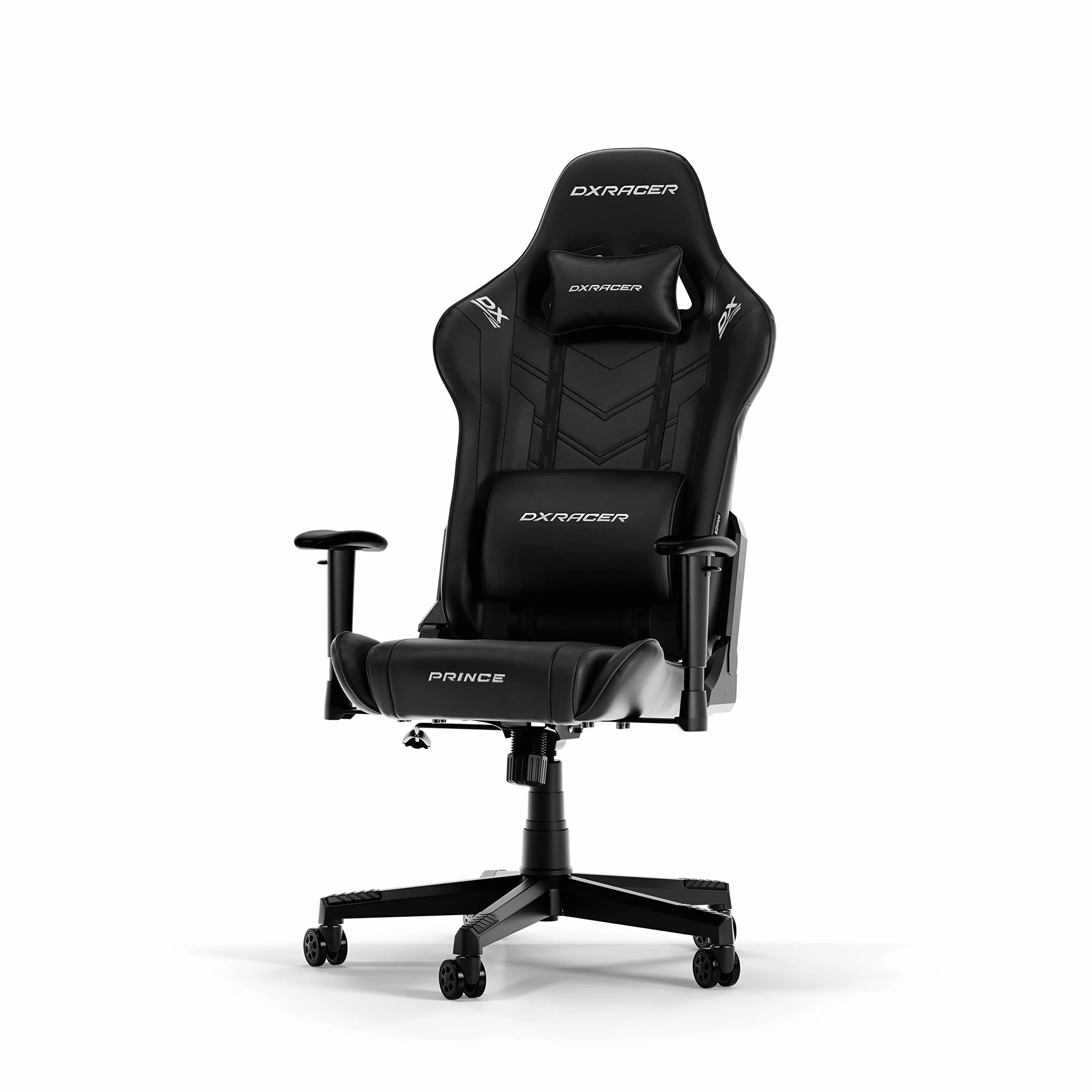 Dxracer Prince P132 GC-P132-N-FX2 Fotel dla Graczy, Czarny, do 185 cm