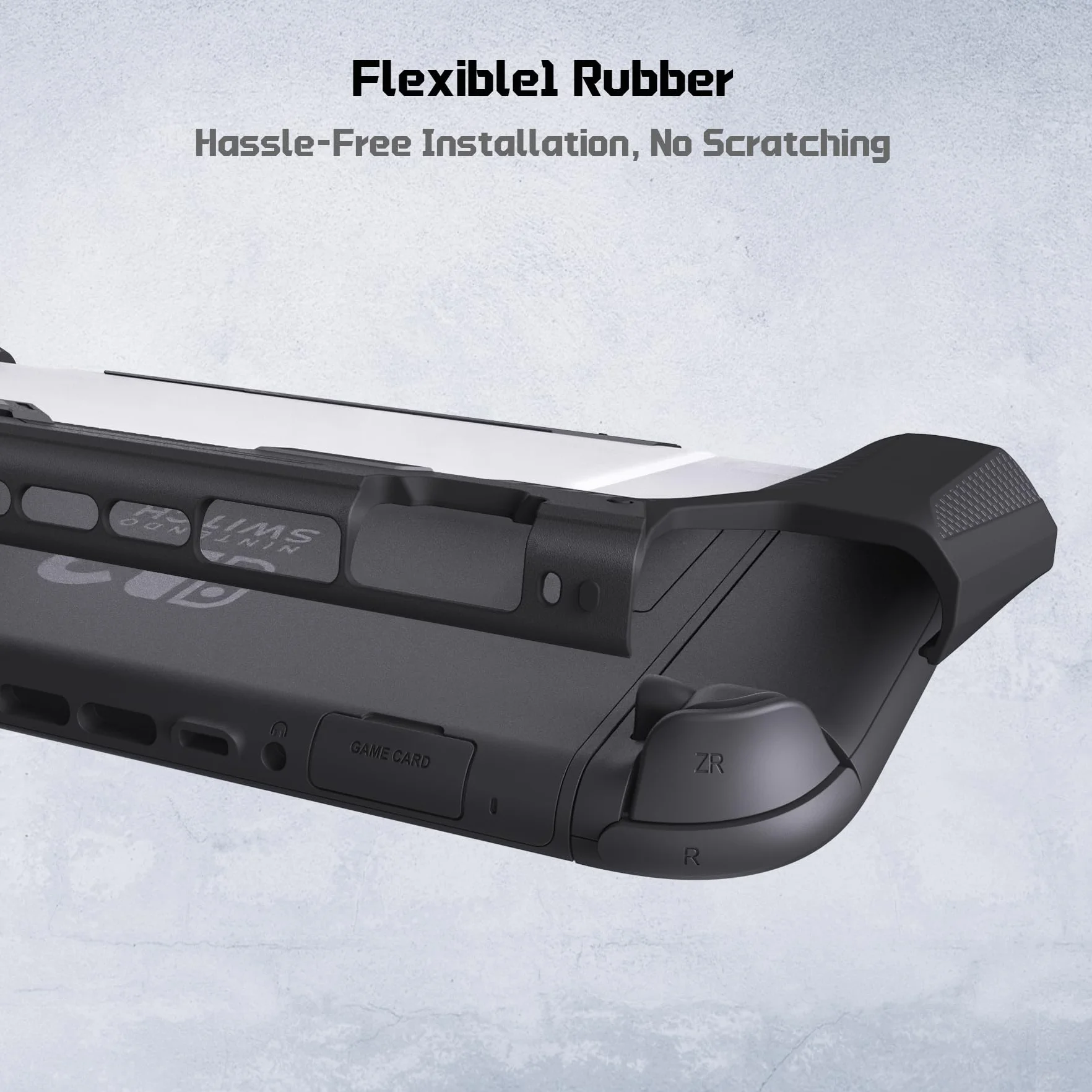 PlayVital Meteor Etui do Switch 2 Ochronny Pokrowiec do Switch 2 z Uchwytem Joycon,Dockable Osłona z Nakładkami na Joysticki–Czarny