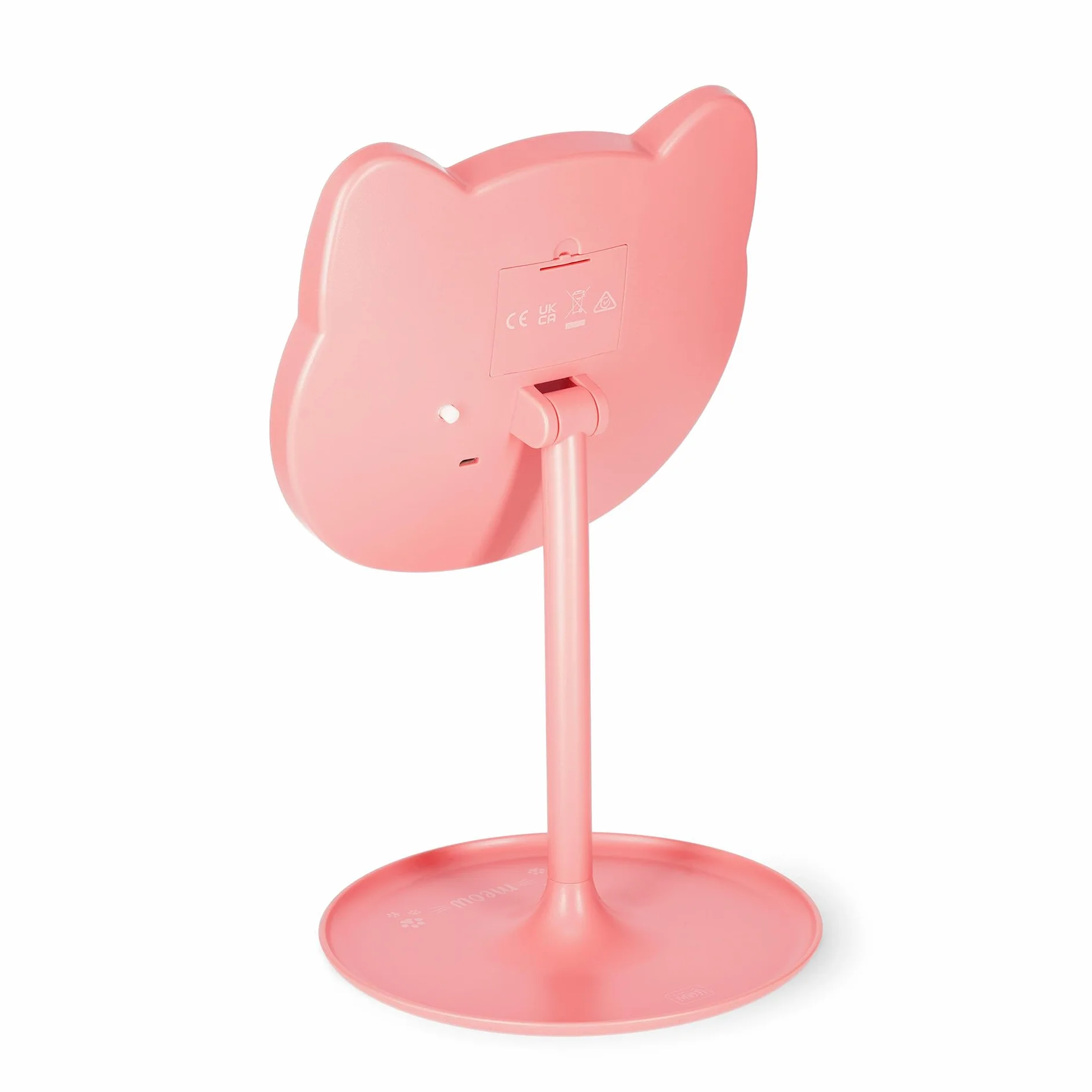 Legami - Lusterko do makijażu ze światłem - You Look Purrfect! - Lusterko do makijażu w kształcie kota, regulowana jasność i nachylenie, podwójne zasilanie USB lub baterie, do makijażu