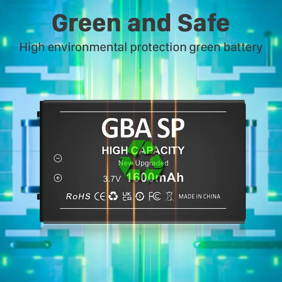 Akumulator do Gameboy Advance SP GBA SP Li-Ion 1600mAh Nintendo AGS-001 AGS-003 AGS-101