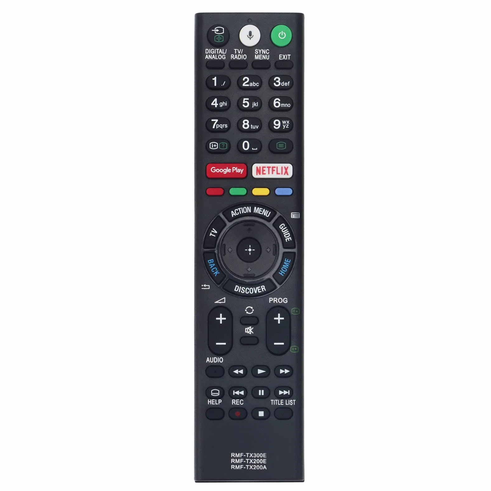 ALLIMITY RMF-TX300E sub RMF-TX200E Pilot Zamienny Pasujący do Sony Bravia TV KD-43XE8005 KD-55XE8505KD-55XD8505 KD-55XD8577 KD-55XD8599KD-55XE9005 KD-75XE9405 KD-55XD8005 KD-55XD8005