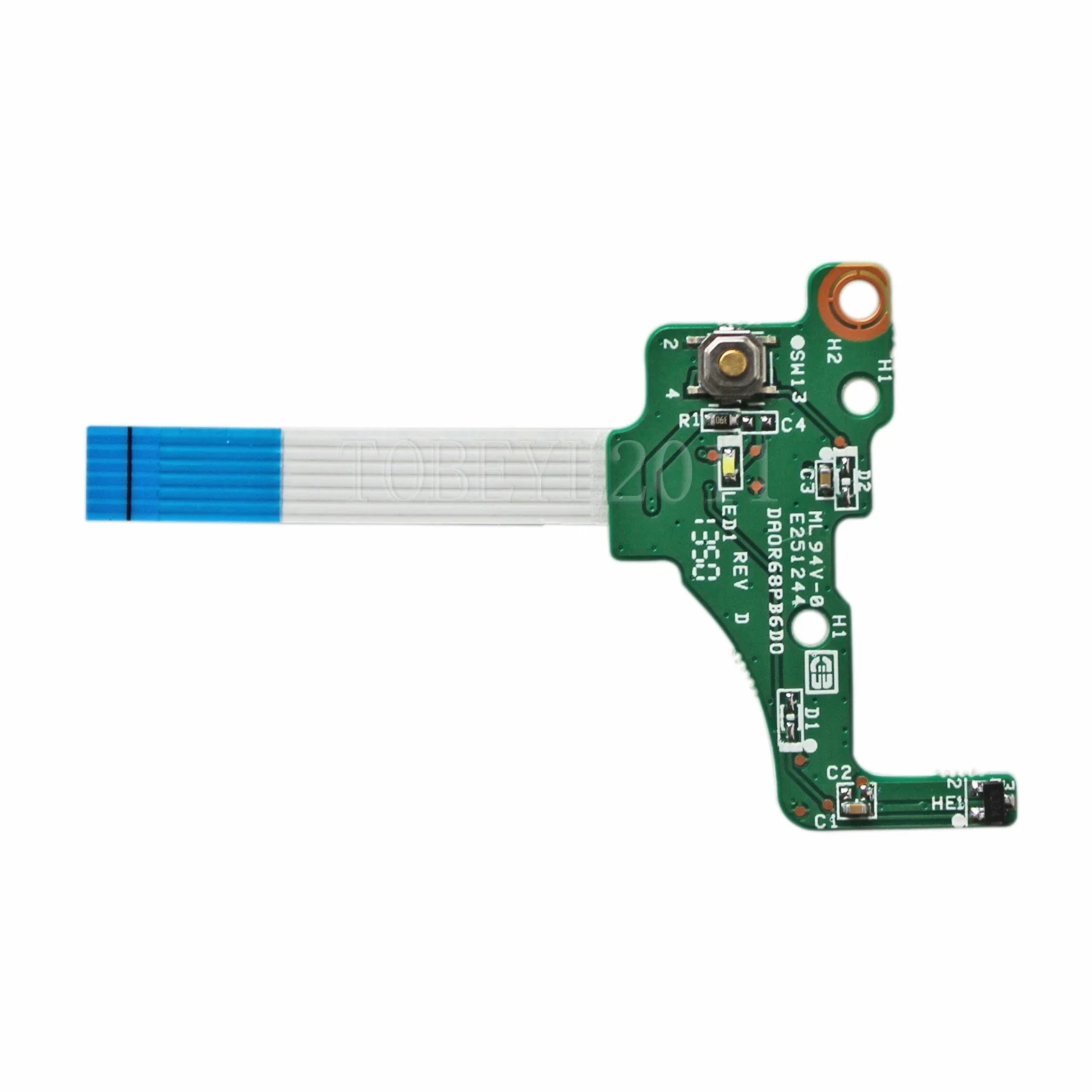 Gintai Tablica przycisków przełącznika zasilania z kablem do laptopów HP Pavilion 17 - serii E 17,3 cala DA0R68PB6D0 720673-001 32R68PB0000