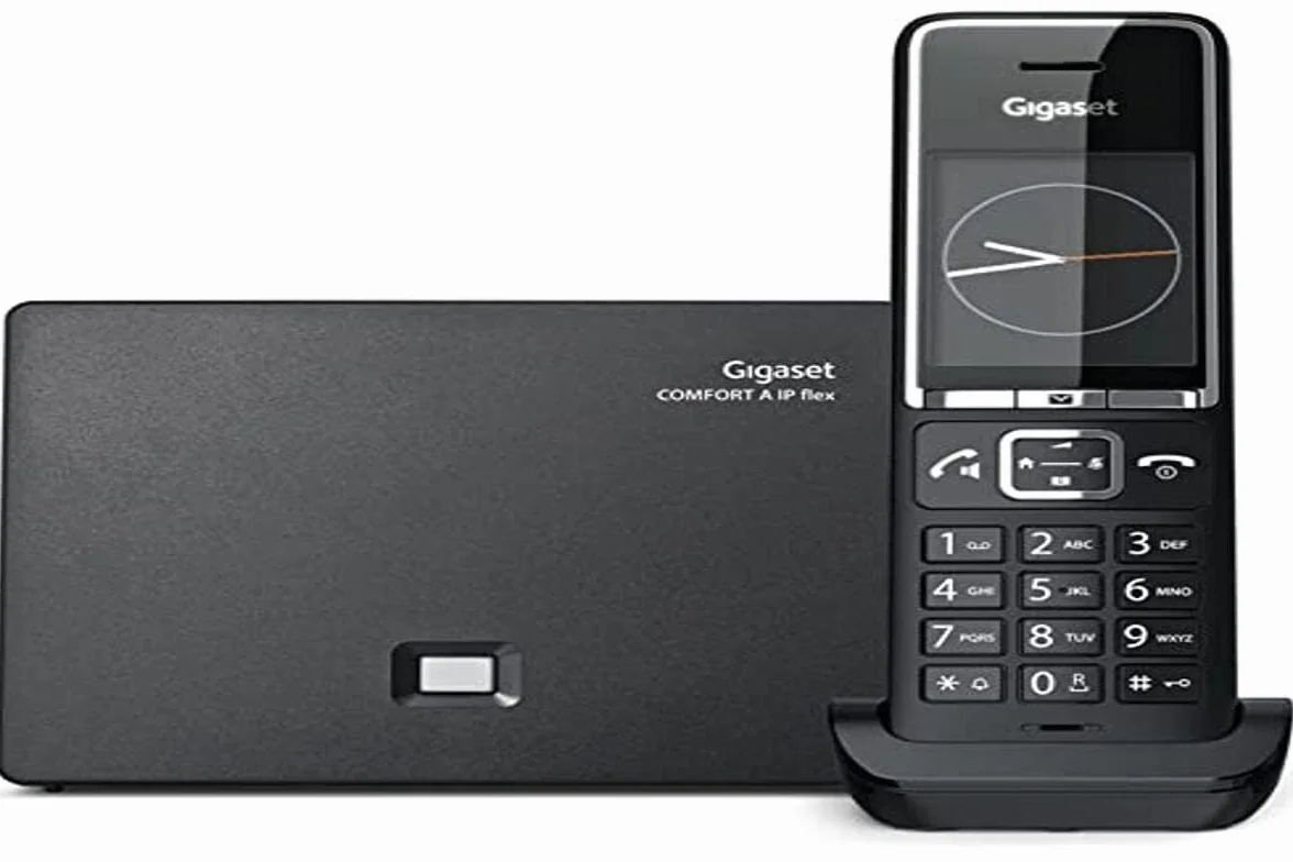 Gigaset COMFORT 550 A IP FLEX, bezprzewodowy i analogowy VoIP, odpowiedni dla wszystkich operatorów telefonicznych. Czarny, Włochy
