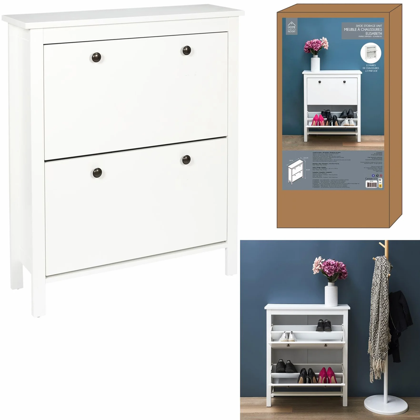 MUEBLE ZAPATERO 2 PUERTAS
