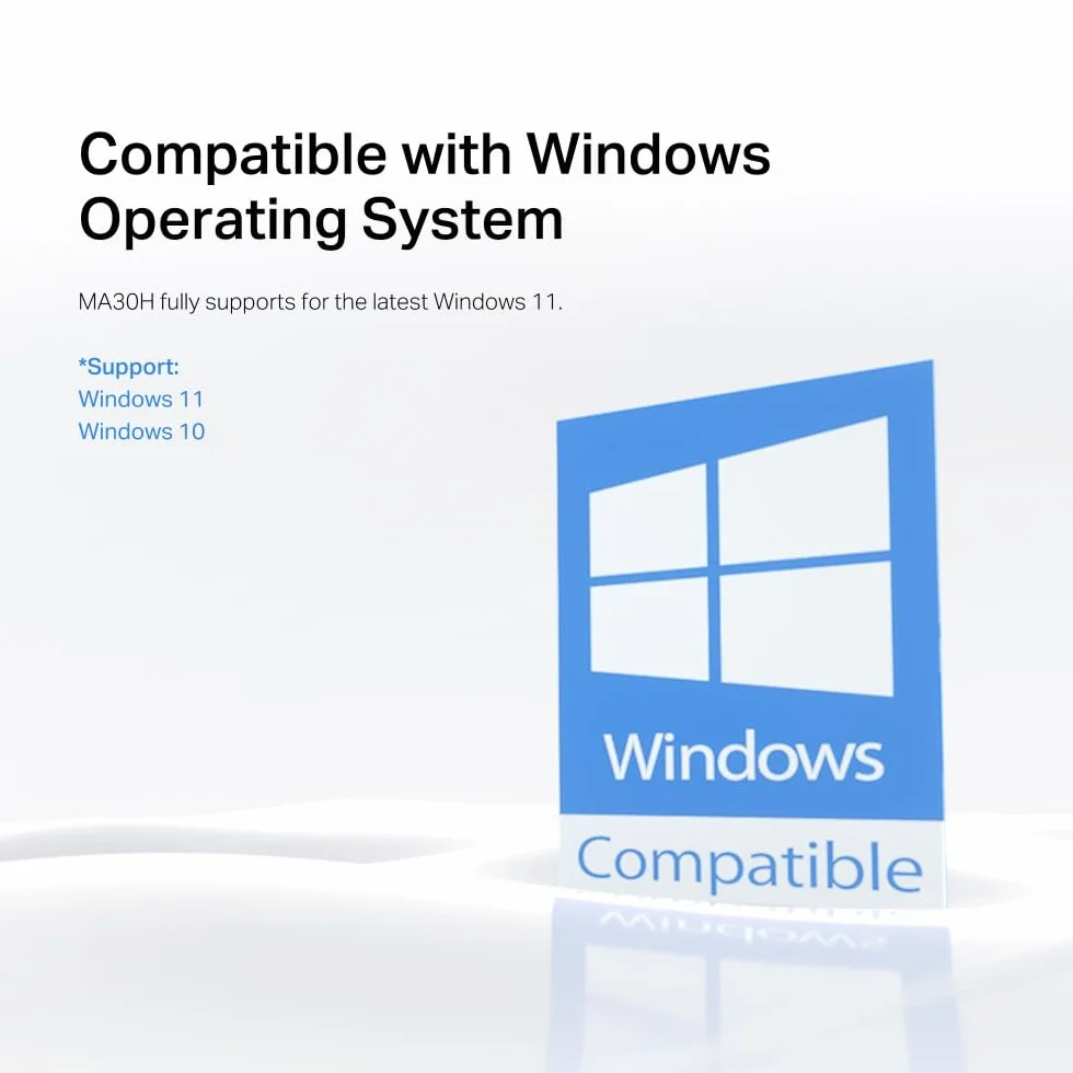 Mercusys MA30H AC1300 Dwupasmowy Adapter USB WiFi | 867 Mb/s (5 GHz) + 400 Mb/s (2.4 GHz) | Antena o Wysokim Zysku z Regulacją | MU-MIMO | Zabezpieczenie WPA3 | Plug & Play | Windows 10/11