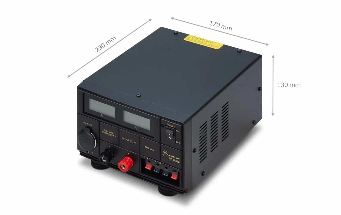 SPS-3036D zasilacz impulsowy 220 V / stałe wyjście 13,8 V, natężenie prądu 30 do 35 A
