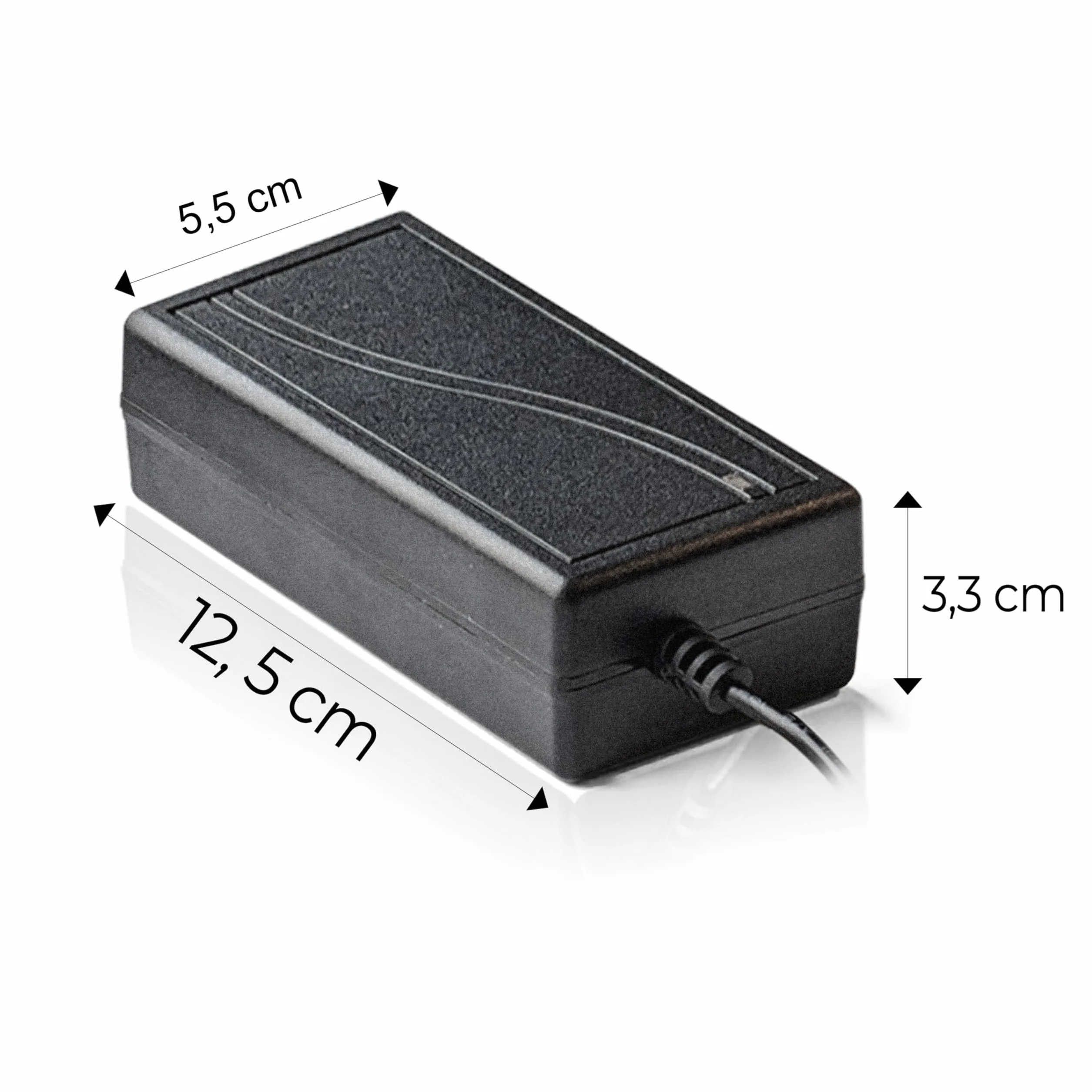 Retoo Zasilacz sieciowy DC 12V 5A 60W 100-240V Zasilacz do taśm LED RGB, Transformator, przetwornica sterownika, zasilacz adapter, ładowarka do pasków, prąd do taśmy, wymiary 11 x 5,3 x 3,2 cm, czarny