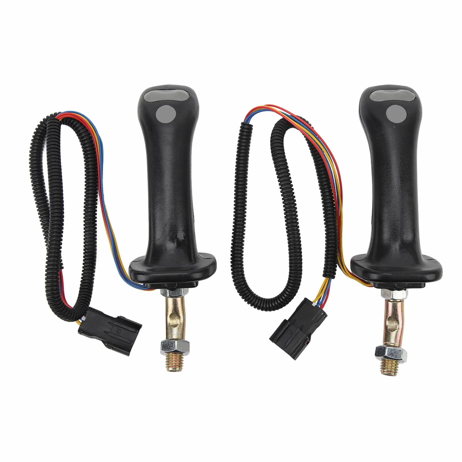 2 szt. Przycisk Uchwyt do Koparki Joystick 3 Przycisk do Koparki Uchwyty Typu Joystick 6 Pin Stop Aluminium do Doosan DH DX150 215 225 300 370-9C
