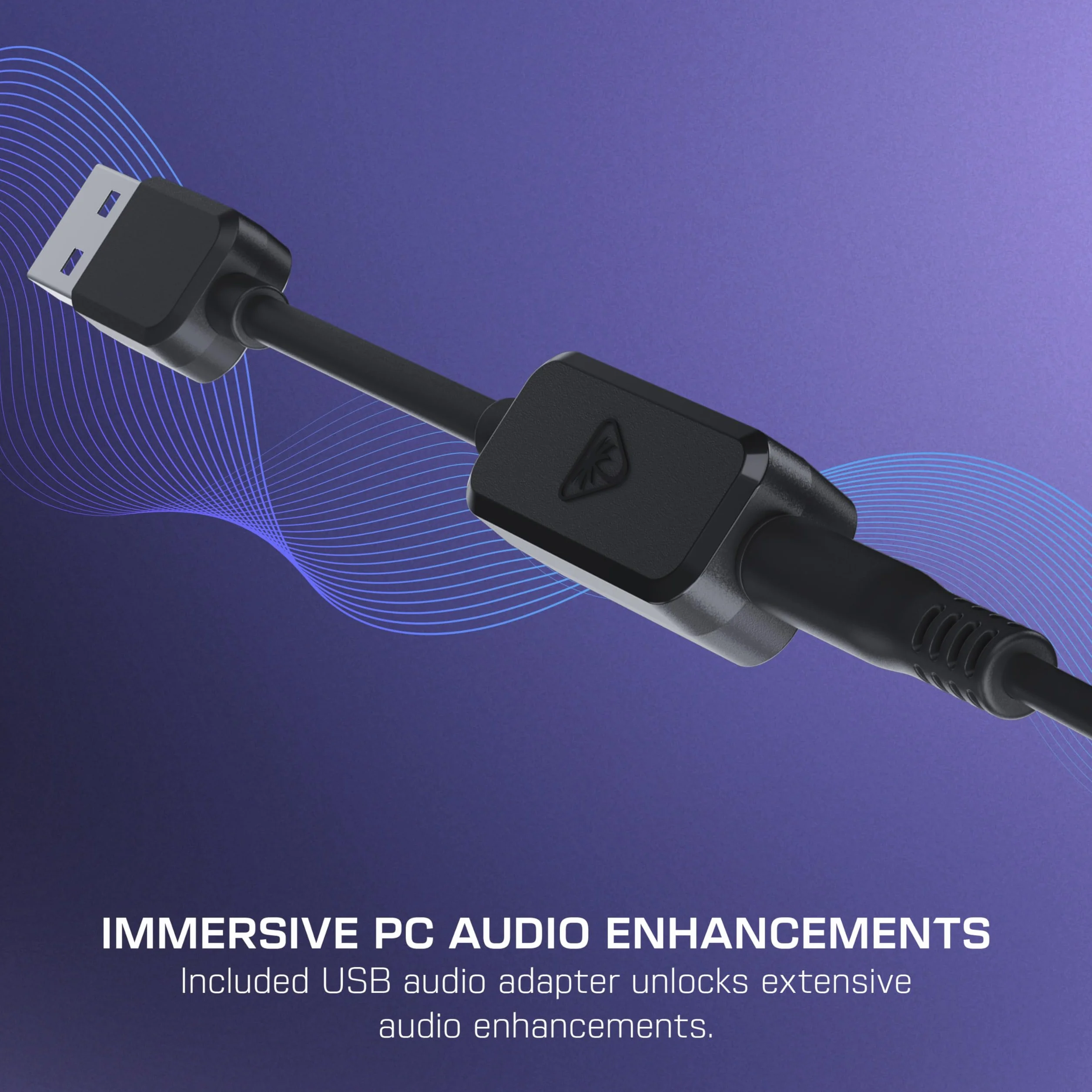 Turtle Beach Atlas 200 przewodowe słuchawki do gier USB 50 mm Nanoclear Waves 3D Audio