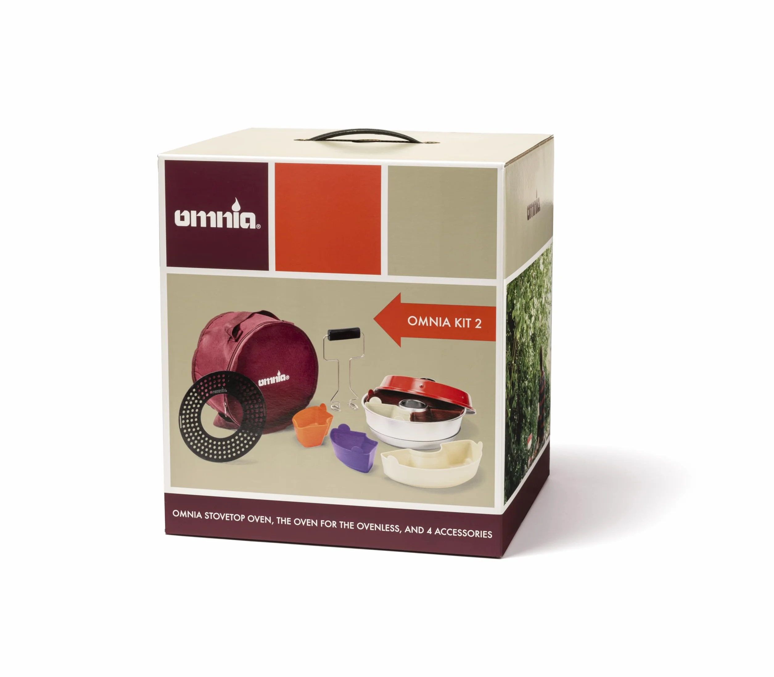 Omnia KIT 2 Piekarnik do płyty kuchennej formy silikonowe 6 sztuk