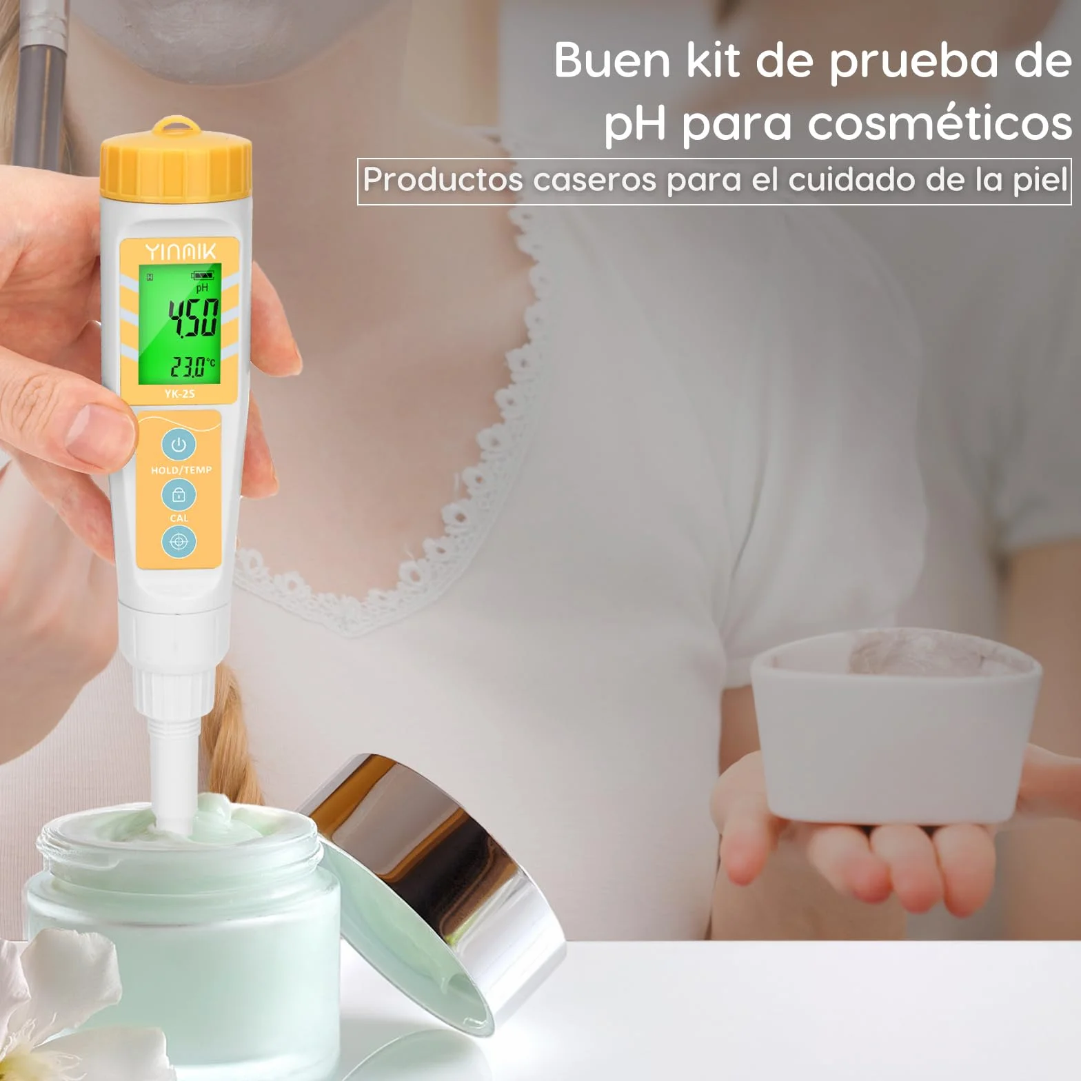 PH Miernik żywności, tester pH do ciasta chlebowego i zakwasu, cyfrowy miernik pH do produkcji czerwonego wina i piwa, wodoodporny miernik pH-do mięsa, serów, kosmetyków, konserwów, płynów