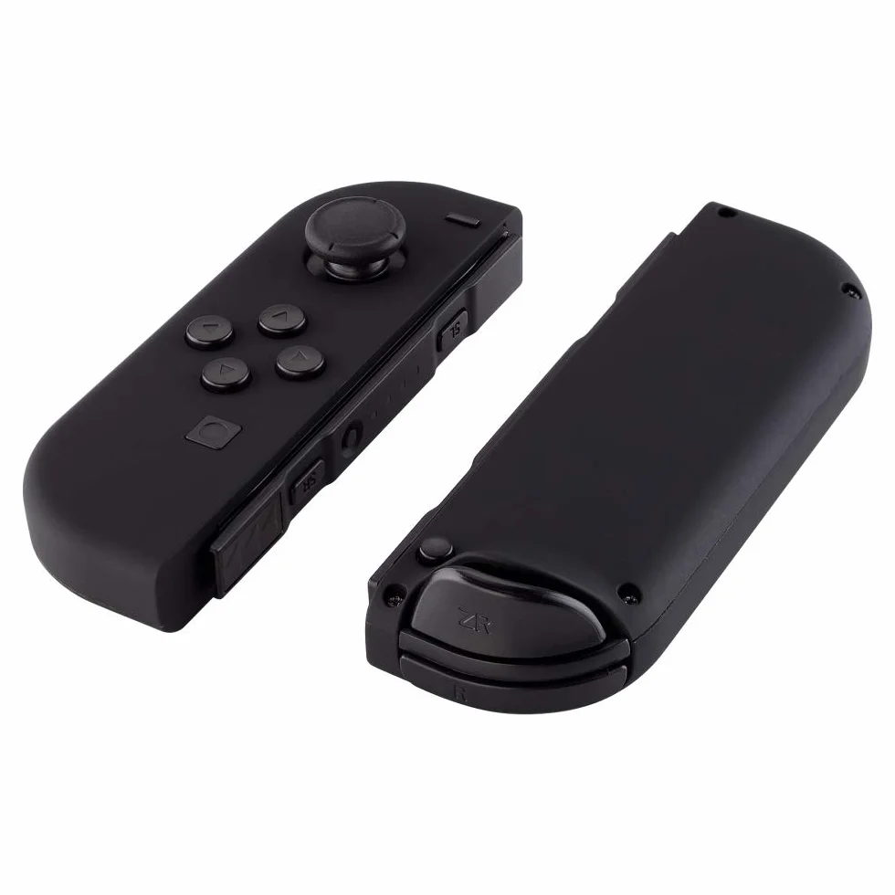 eXtremeRate Soft Touch Grip Czarny Handheld Controller Housing z Pełnym Zestawem Przycisków, DIY Wymiany Shell Case dla Switch & Switch OLED Model – Console Shell Nie Jest Wliczona W Cenę