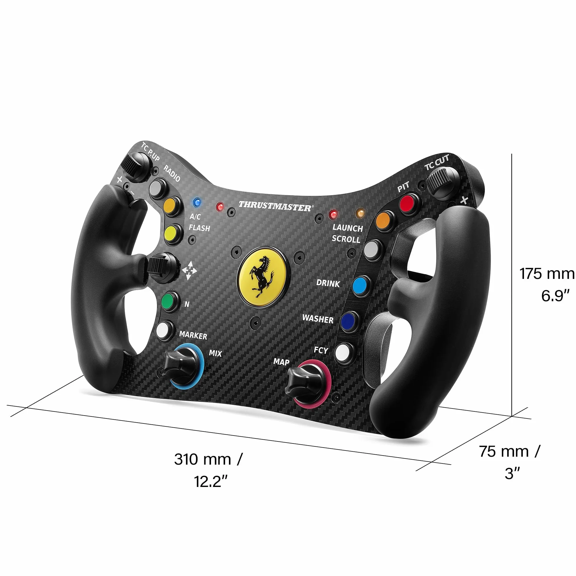 Thrustmaster Ferrari 488 GT3 Wheel Add-On, Koło Kierownicy Wyścigowej, PC, PS5, PS4, Xbox Series X|S, Xbox One, Oficjalna Licencja Ferrari