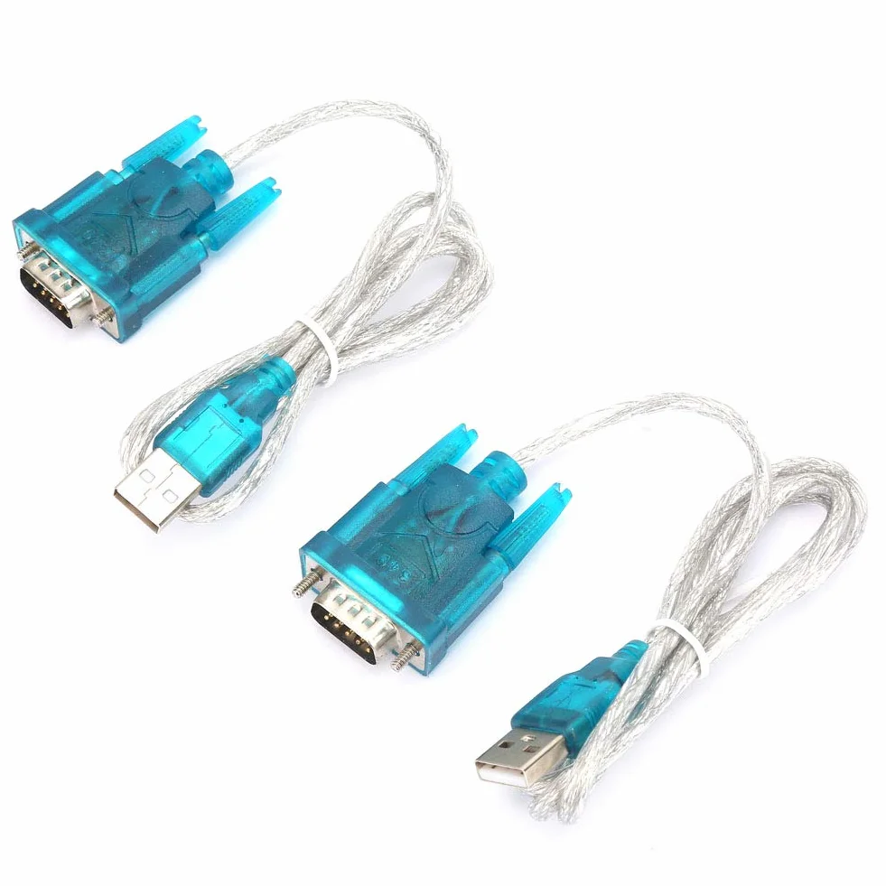Adapter USB na RS232, 2 Sztuki Kabel Szeregowy 9-Pinowy Kompatybilny z Modemem i Urządzeniami dla Komputerów i Aparatów Cyfrowych
