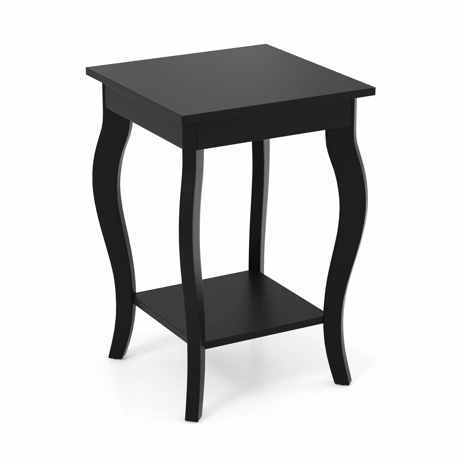 GIANTEX stolik nocny drewniany 40x40x60 cm z 2 poziomami