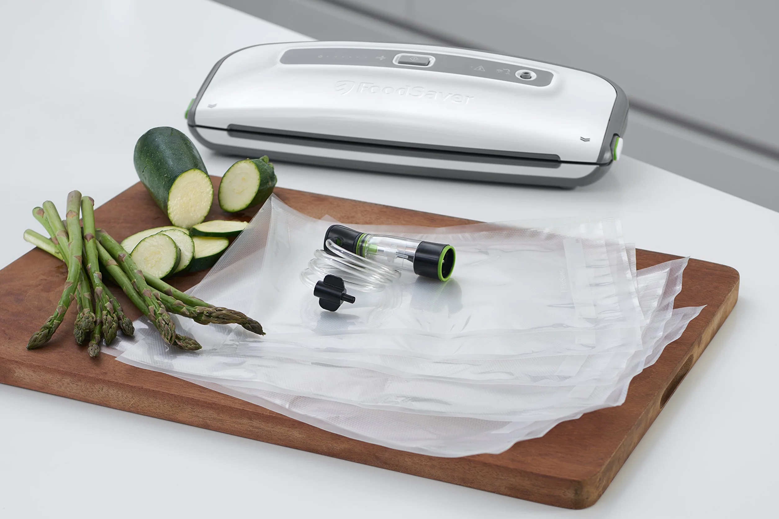 FoodSaver zgrzewarka próżniowa do żywności z kontrolkami postępu pracy, pakowarka próżniowa FFS014X