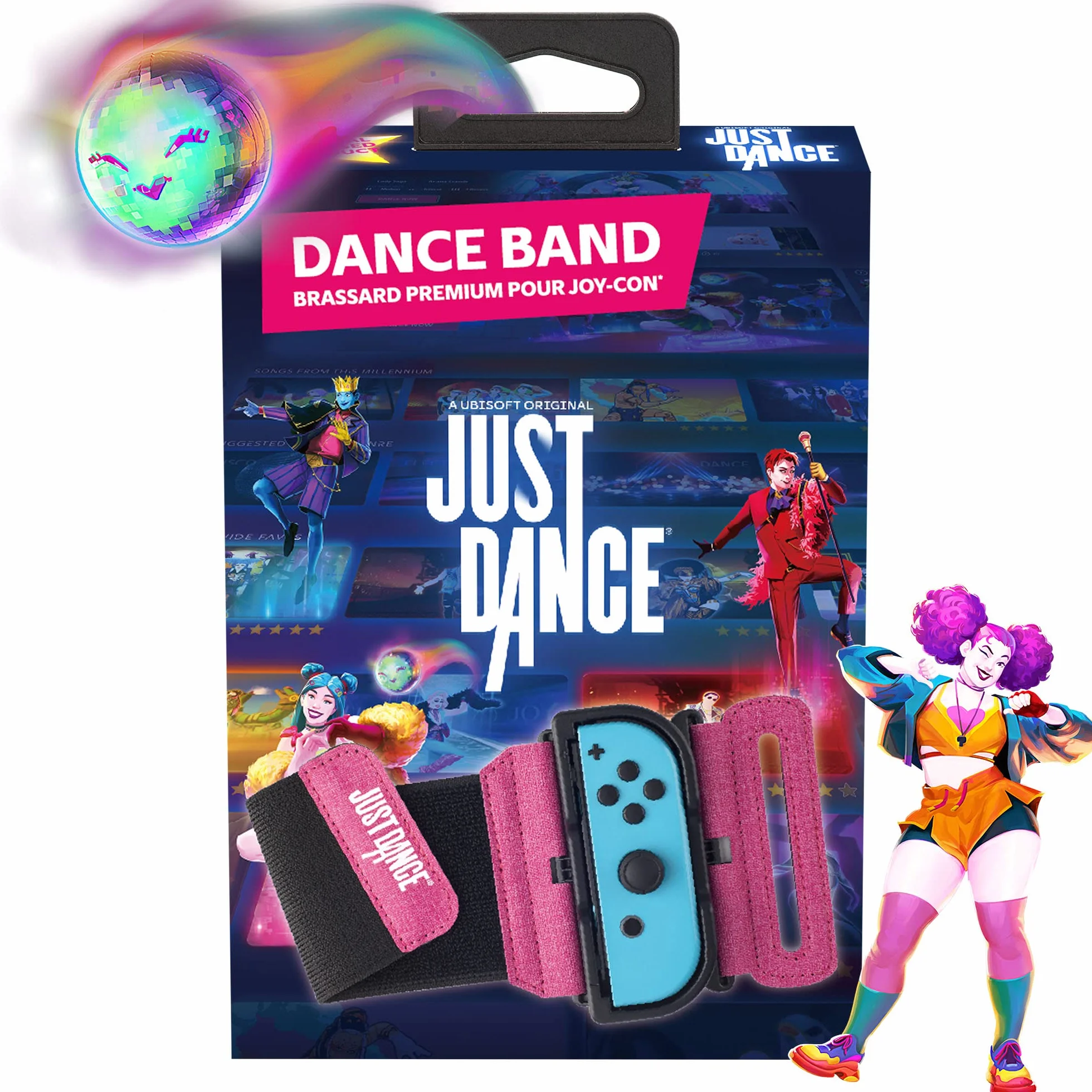 Subsonic Dance Band Opaska do Joycon, Różowy, 18,1 x 11 x 3,2 cm