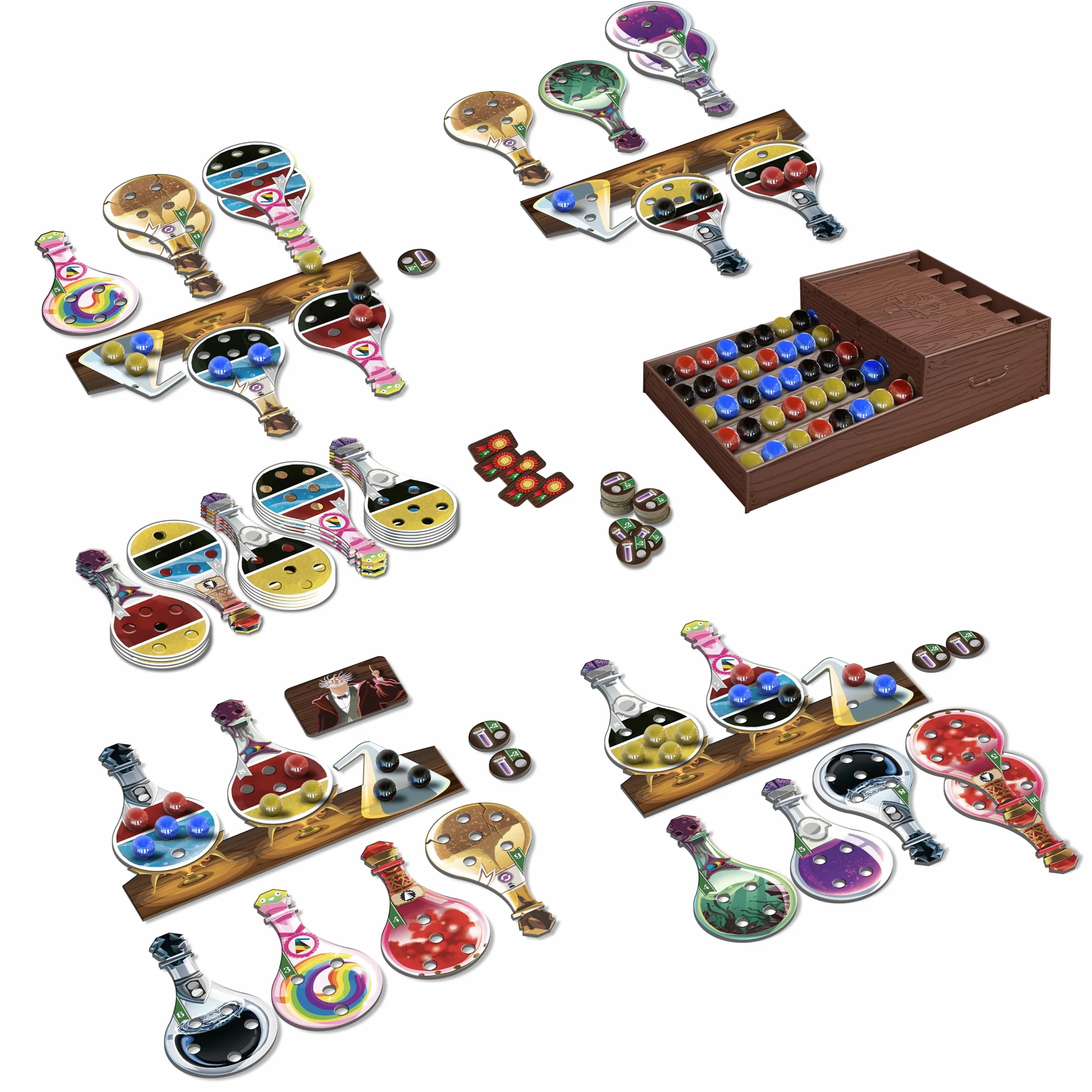 Potion Explosion Board Game | Fun & Strategic Family Game for 2-4 Players | Ages 8+ | 30-45 Min Playtime | Horrible Guild | English Version