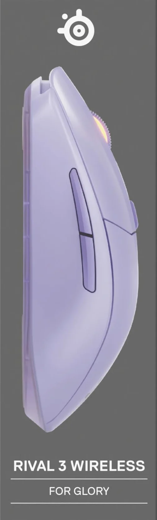 SteelSeries Rival 3 Wireless Gen 2 mysz do gier 2,4 GHz Bluetooth TrueMove Air 18000 DPI 60M kliknięć PTFE Lavendowy