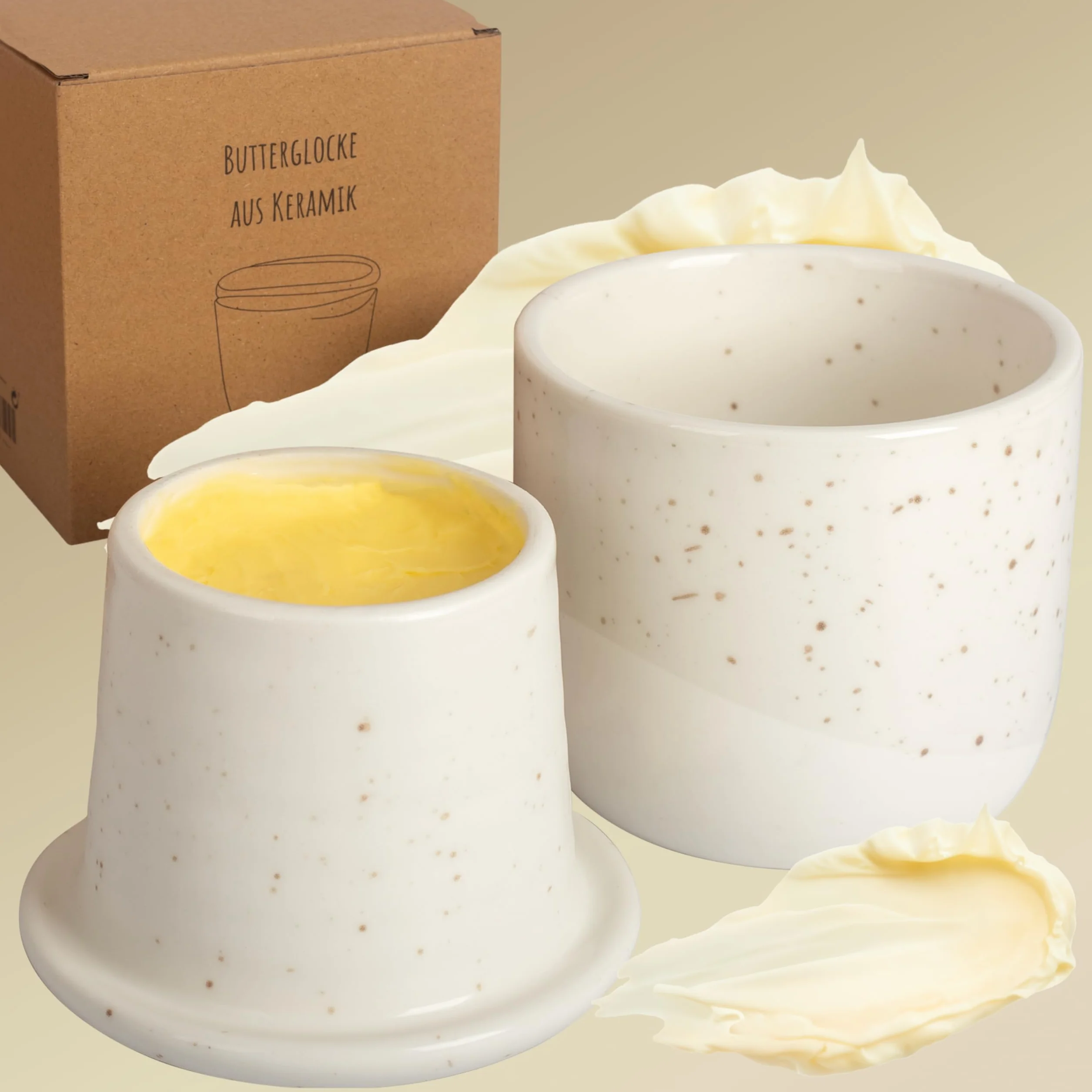 DEKAZIA® Maslenka Francuska Chłodzona Wodą 250gr Słoik Ceramika