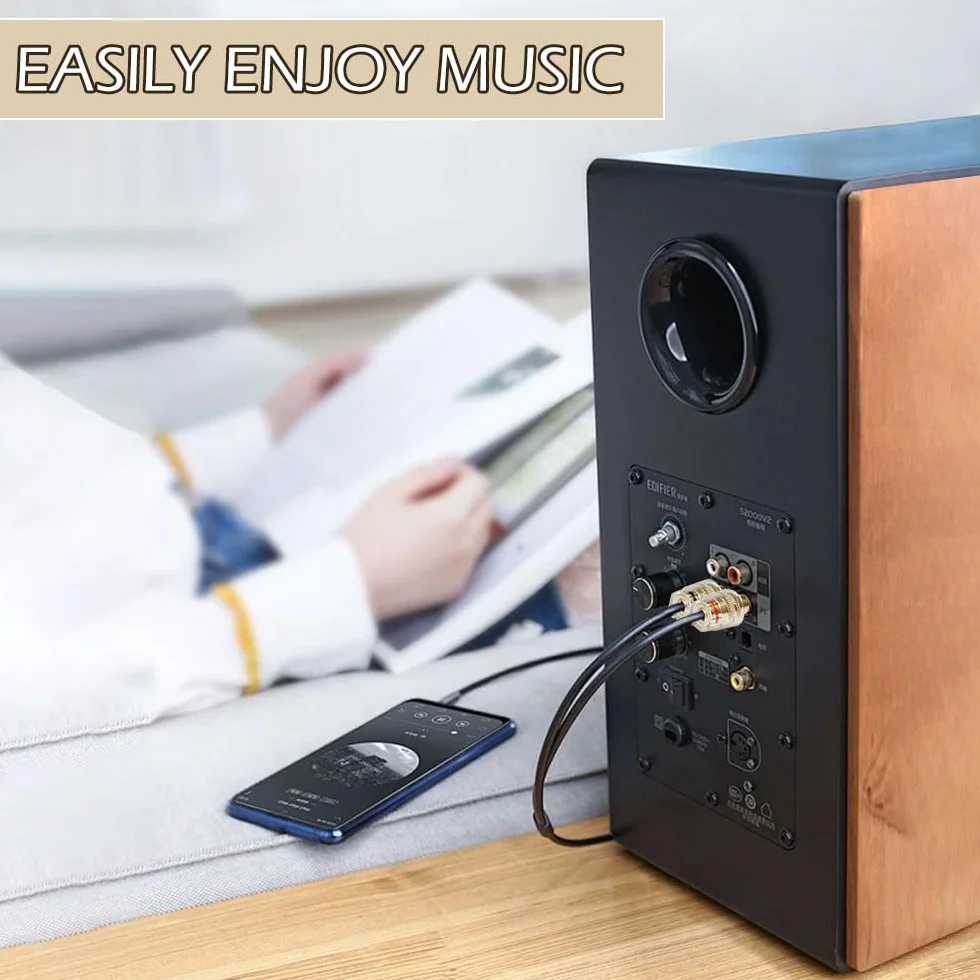 4 szt. Złącze audio Bananowe Elastyczne złącze bananowe Czerwone i czarne 4 mm Żeńskie złącza bananowe do 2 mm wtyk do wzmacniaczy, głośników i sprzętu audio