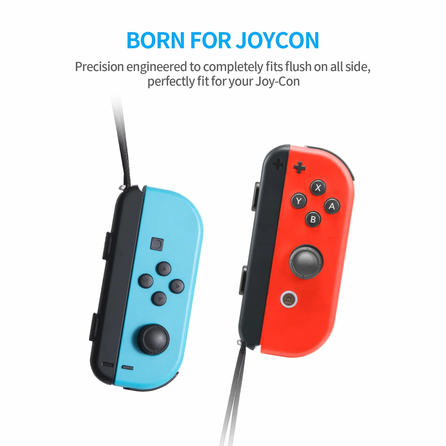 Pasek na nadgarstek do Switch Joycon – 2-pak smyczy części zamienne akcesoria do kontrolera Joy Con Joy-Con