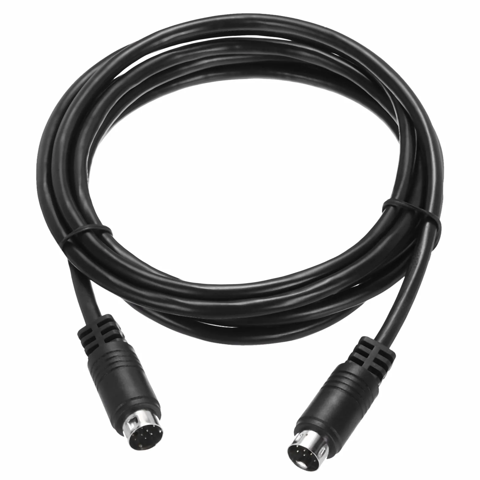 QUARKZMAN S kabel wideo 6,6 ft, mini DIN 9-pinowy kabel S-video męski na męski pozłacany wtyk transmisja do odbiornika telewizyjnego monitora S-VHS VCR DVD
