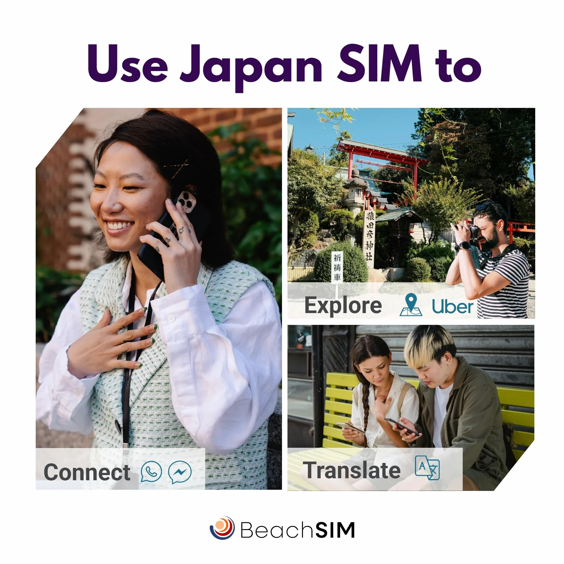Karta SIM Japan. 10 GB danych z prędkością 4G/5G. Tylko dane na kartę. Łatwe doładowywanie. Działa na urządzeniach z systemem iOS i Android. Ważna przez 30 dni.