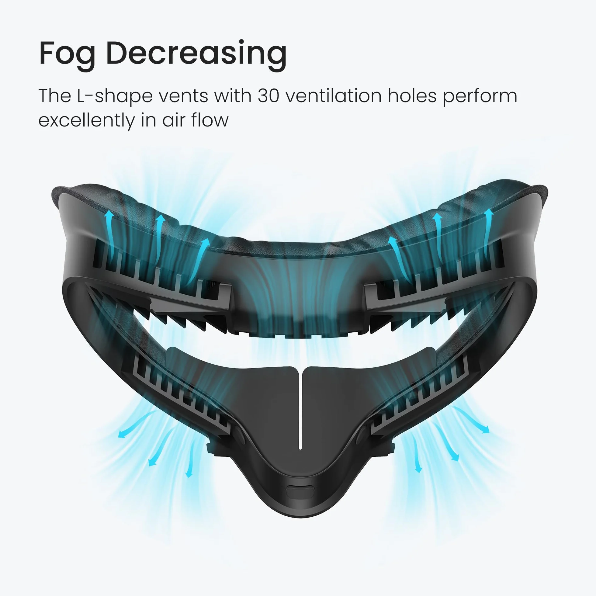 KIWI design Comfort Face Cushion Pad kompatybilny z akcesoriami Quest 2, oddychającym interfejsem do twarzy i przekładką na okulary
