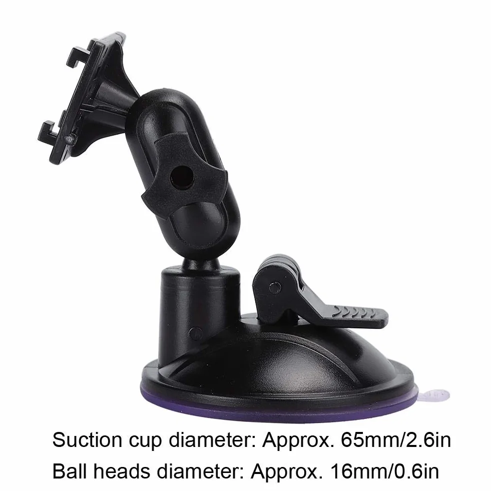 Uchwyt samochodowy GPS, regulowany w zakresie 360 ​​stopni HD-H3041 65 mm 2-częściowy samochodowy nawigator GPS Rejestrator jazdy Uchwyt z przyssawką próżniową Mocowanie kamery na przednią szybę samochodu