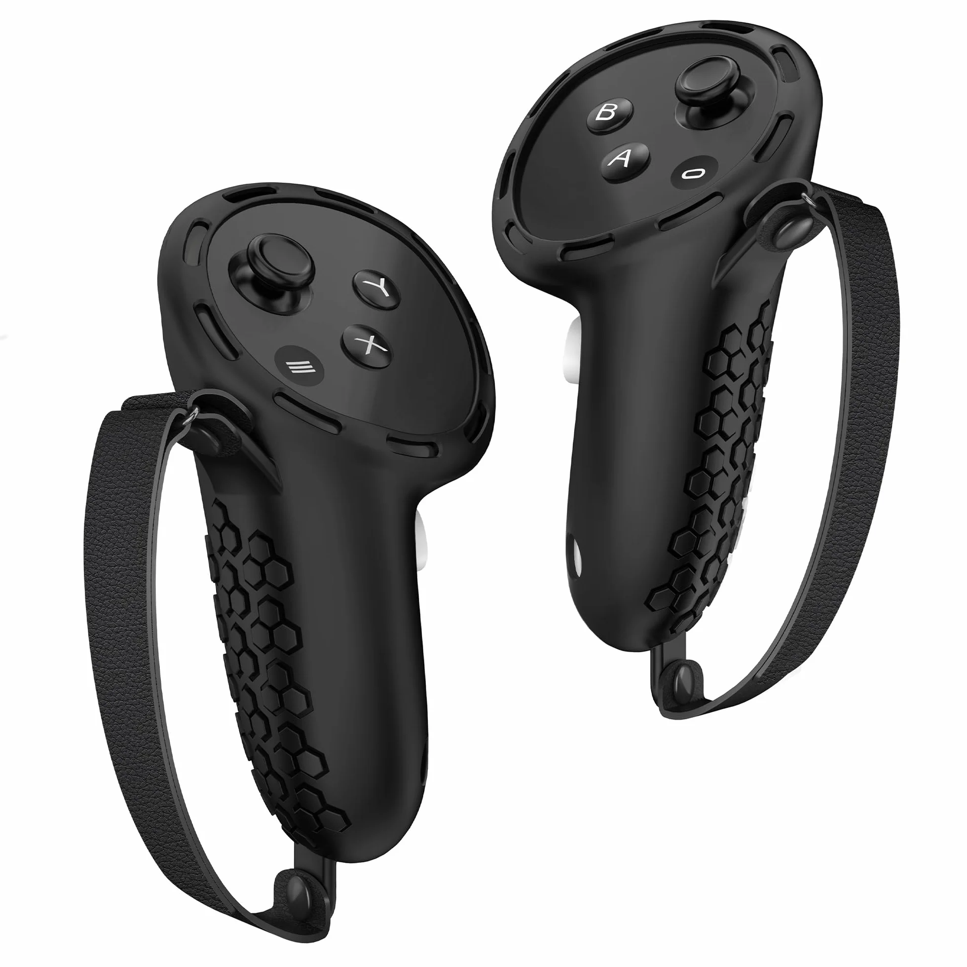 Digicharge Silikonowy uchwyt kontrolera do kontrolerów dotykowych Meta Quest 3S, QUEST 3S Xbox ed, Quest 3, pokrowiec ochronny do uchwytu MetaQuest VR, silikonowy rękaw ochronny zapobiegający upadkowi