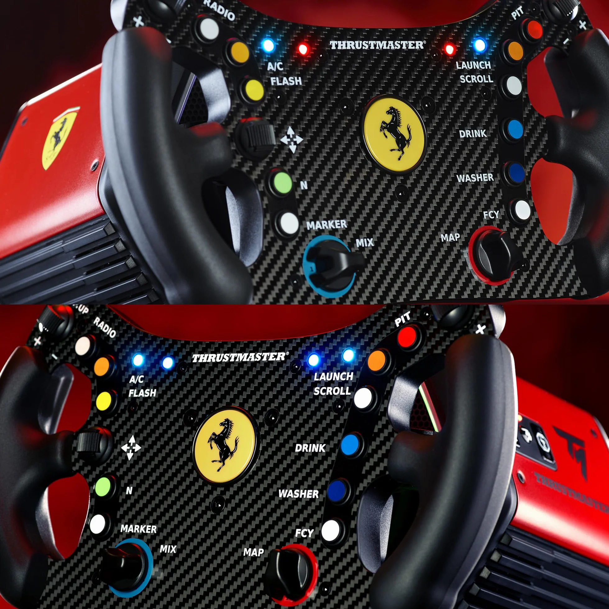 Thrustmaster Ferrari 488 GT3 Wheel Add-On, Koło Kierownicy Wyścigowej, PC, PS5, PS4, Xbox Series X|S, Xbox One, Oficjalna Licencja Ferrari