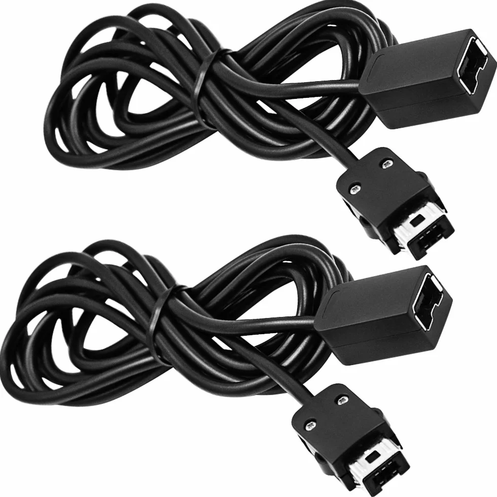 Kabel rozszerzenia Kompatybilność z Nintendo NES Classic Mini Gamepad, SENHAI zestaw 2 10 stóp/3 m przedłużony kabel do zdalnego sterowania Wii i WII Nunchuck Joystick