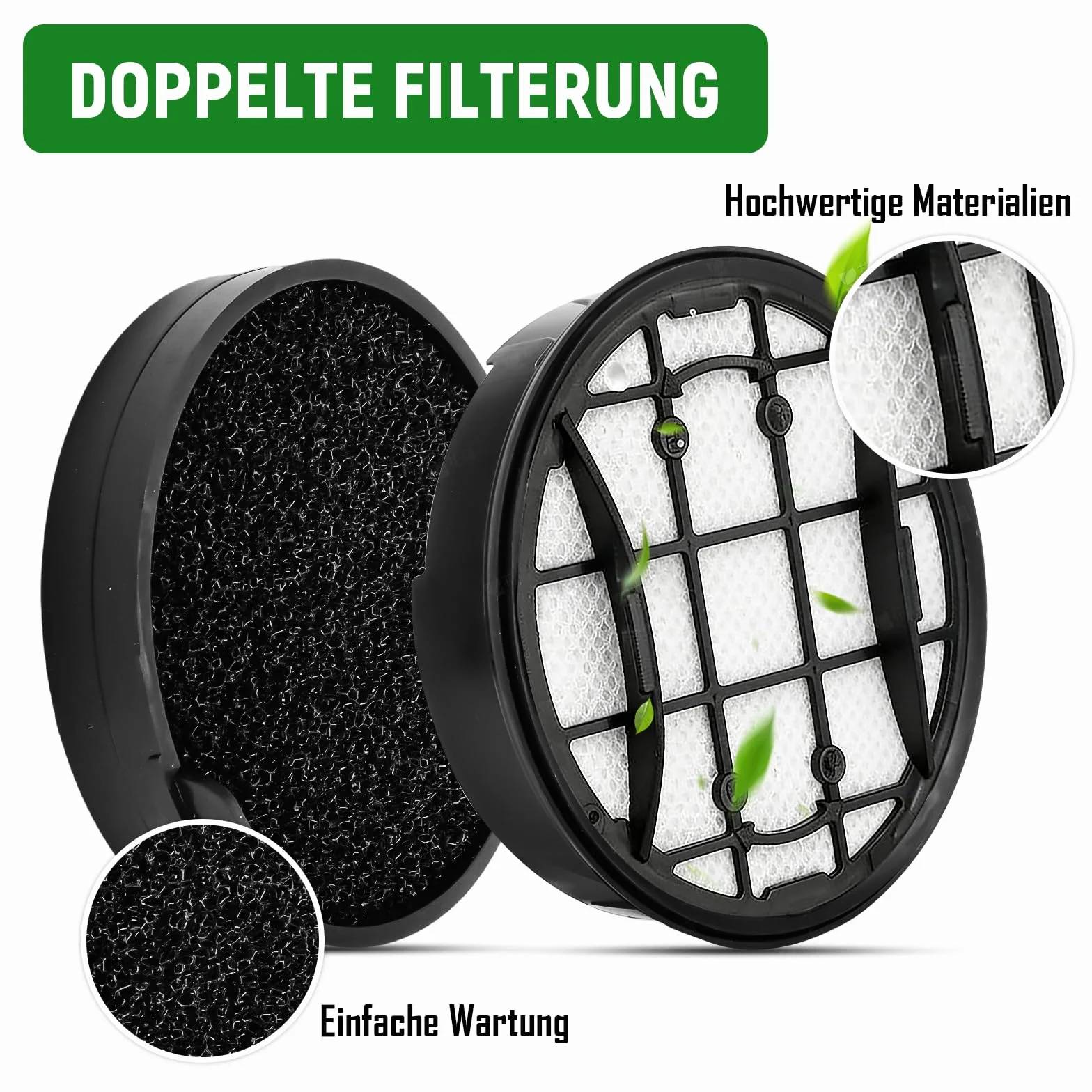 3 sztuki filtrów zamiennych do odkurzacza akumulatorowego Philips serii 7000 i 8000, filtr nadający się do prania, akcesoria kompatybilne z Philips XC7053 XC7055 XC7057 XC8055 XC8057 XC8057