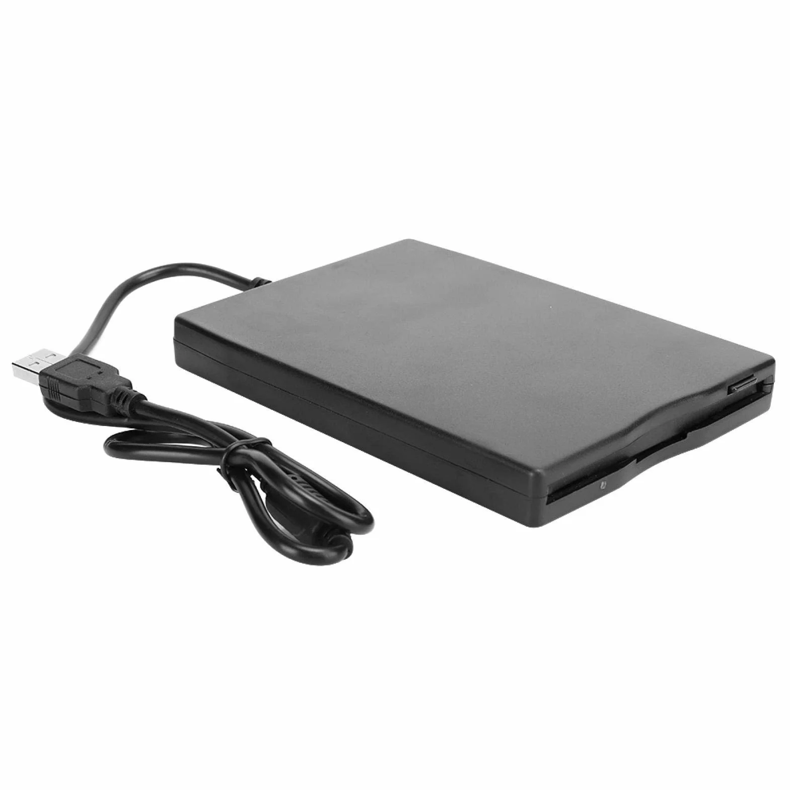 Przenośny zewnętrzny odtwarzacz dyskietek USB 3,5", zdejmowane akcesorium do komputera z kartą, Plug and Play, czarny